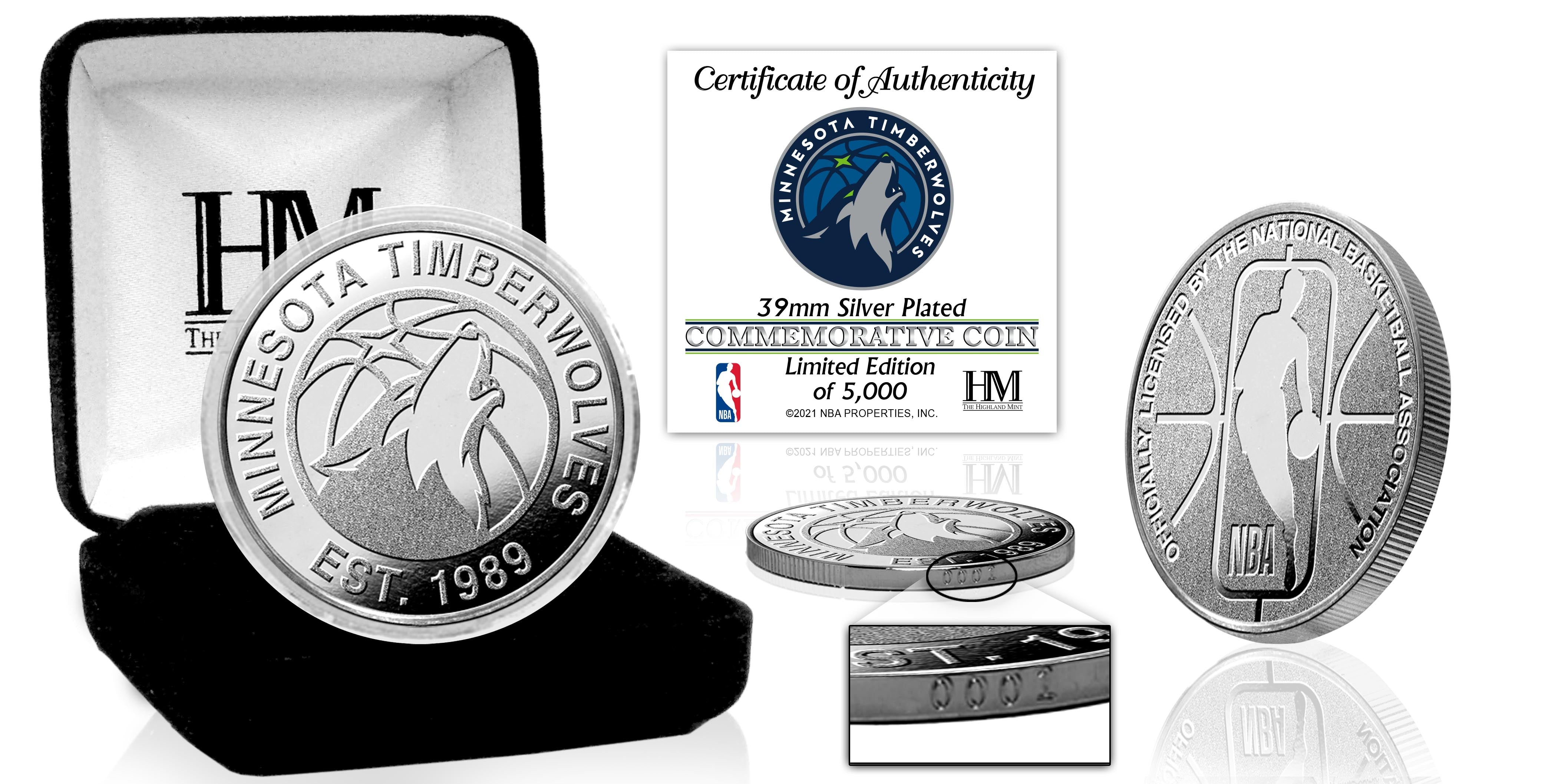 Minnesota Timberwolves Silver Mint Coin