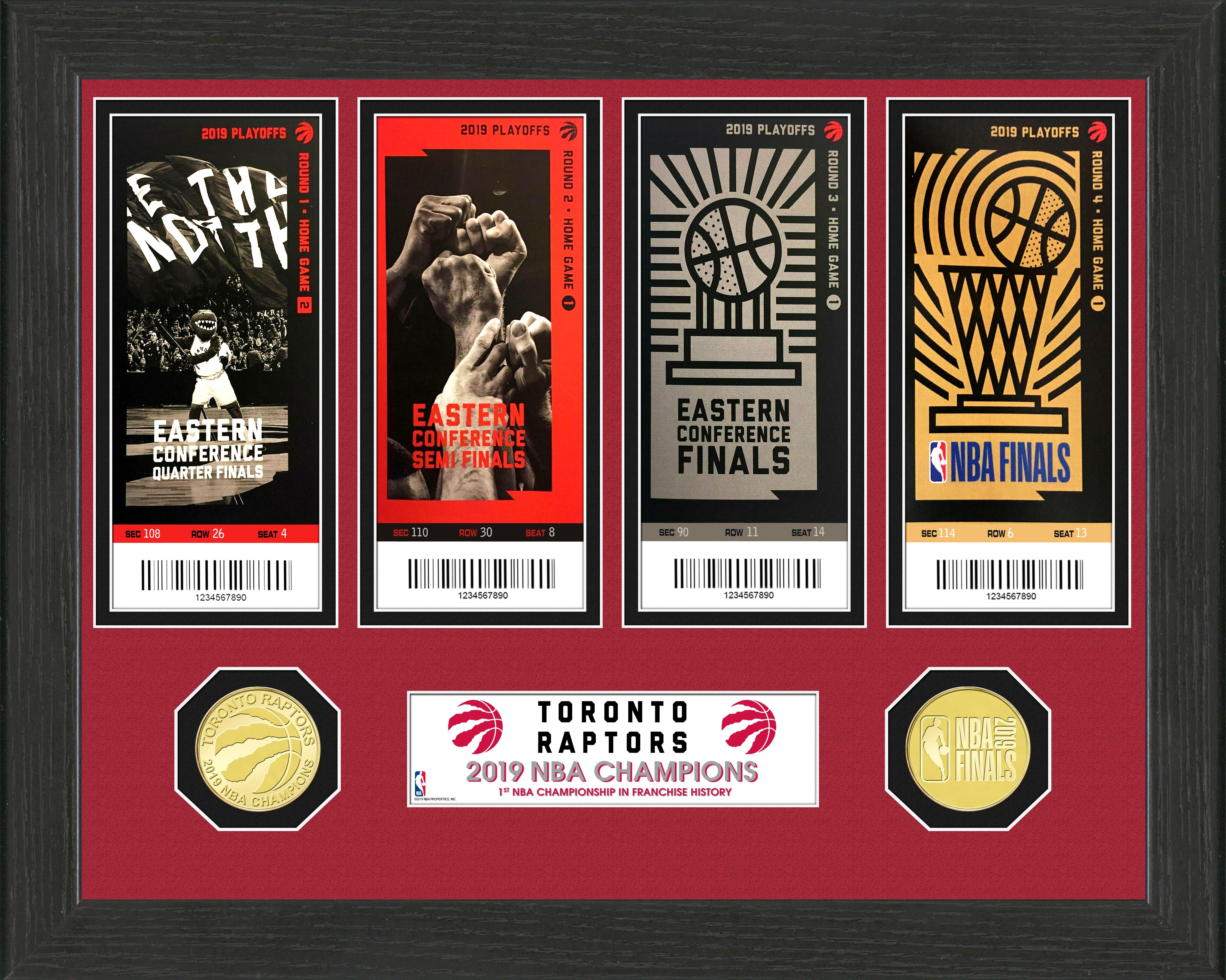 Toronto Raptors 2019 NBA Finals Champions Ticket Collection