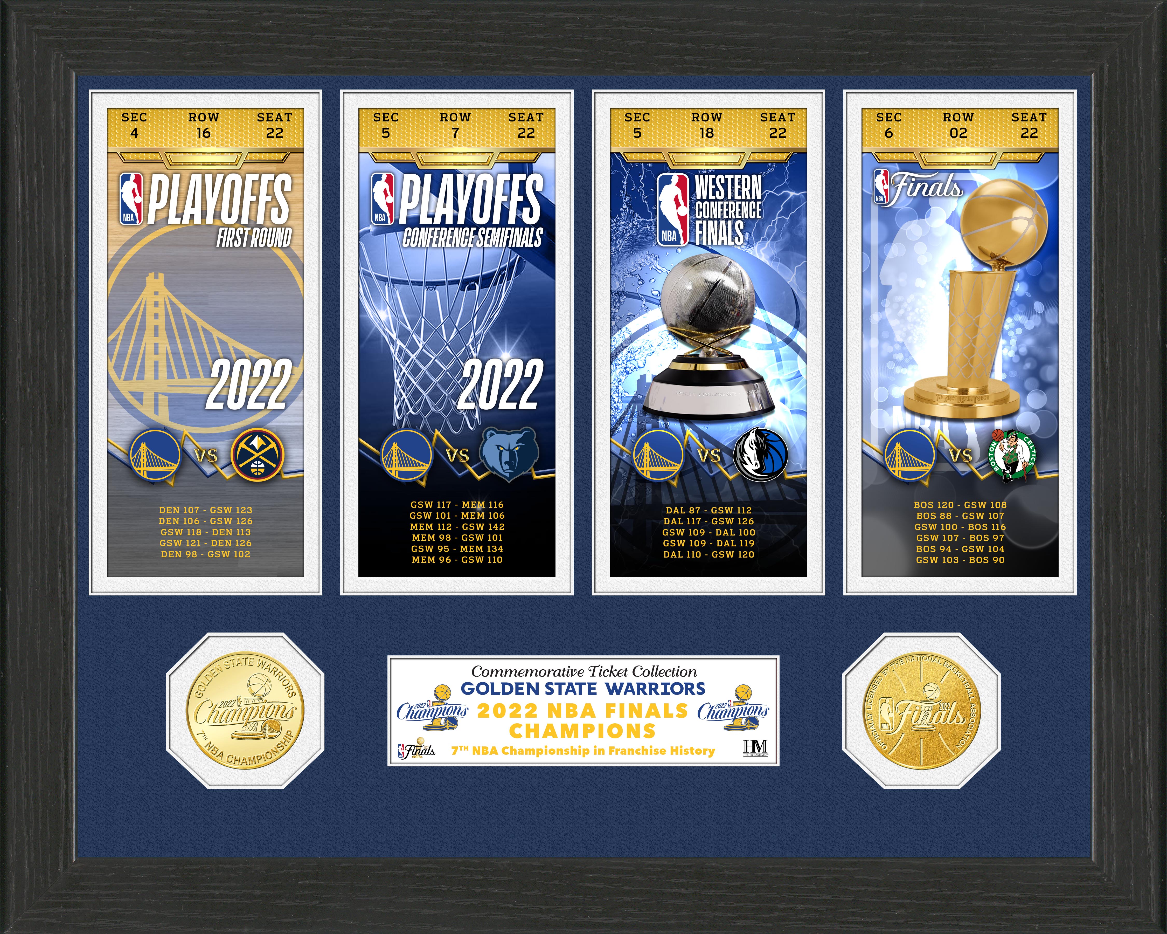 Golden State Warriors 2022 NBA Finals Champions Ticket Collection