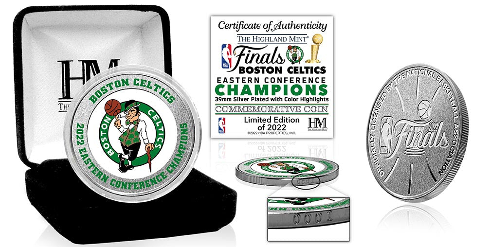 Boston Celtics Eastern Conference Champions Color Silver Mint Coin