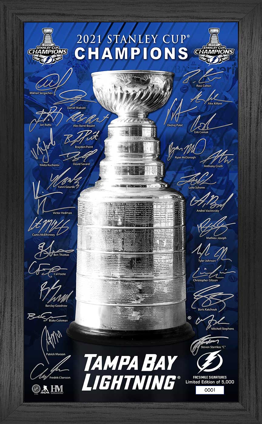 Tampa Bay Lightning 2021 Stanley Cup Signature Trophy