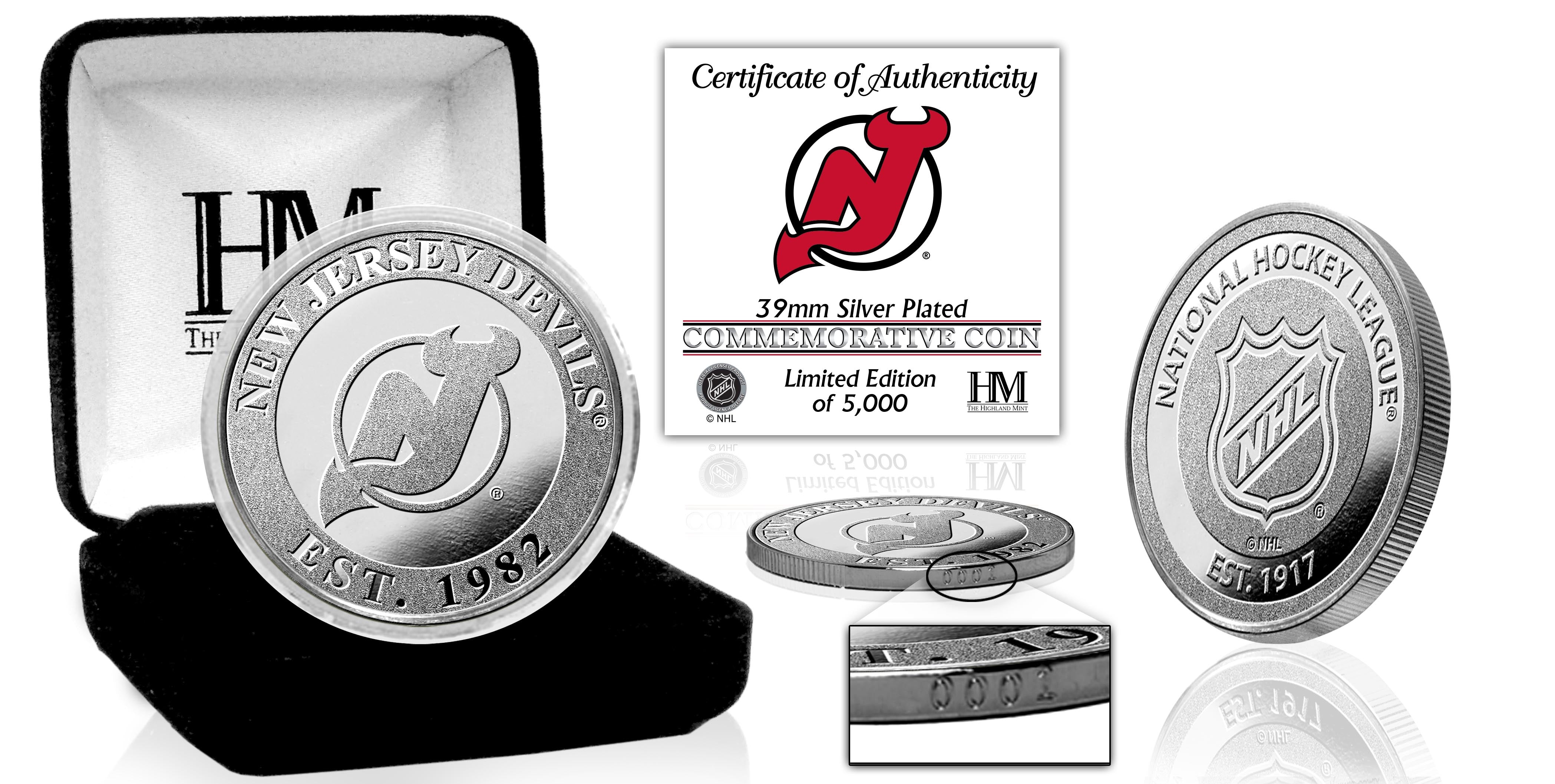 New Jersey Devils Silver Mint Coin