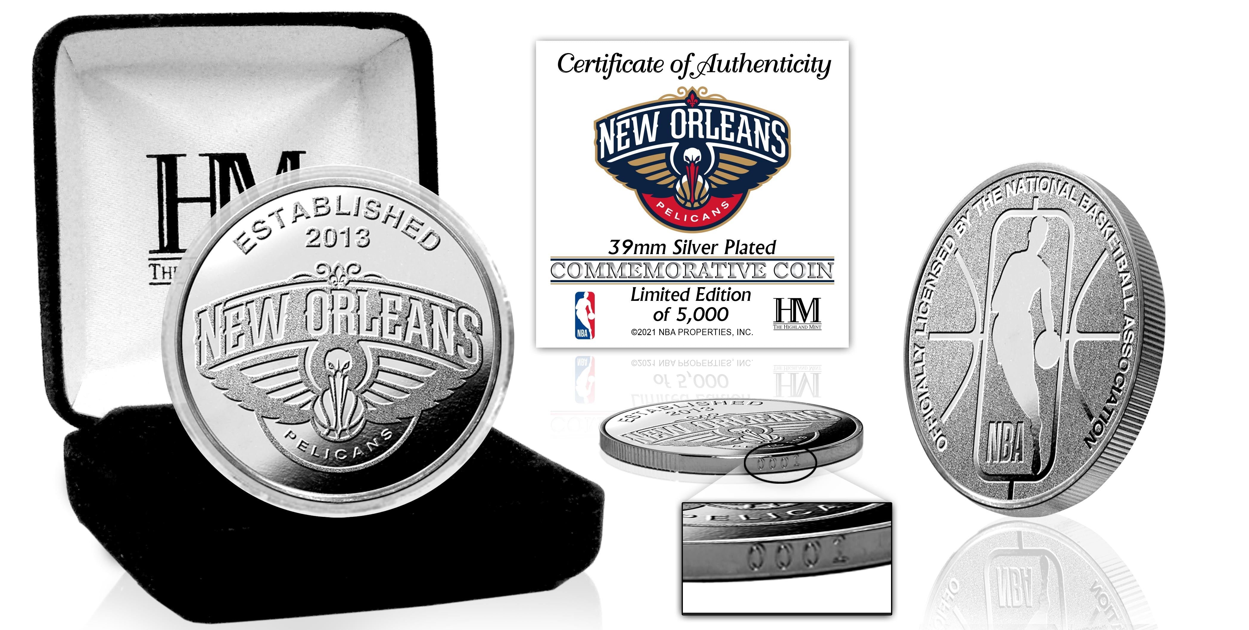 New Orleans Pelicans Silver Mint Coin