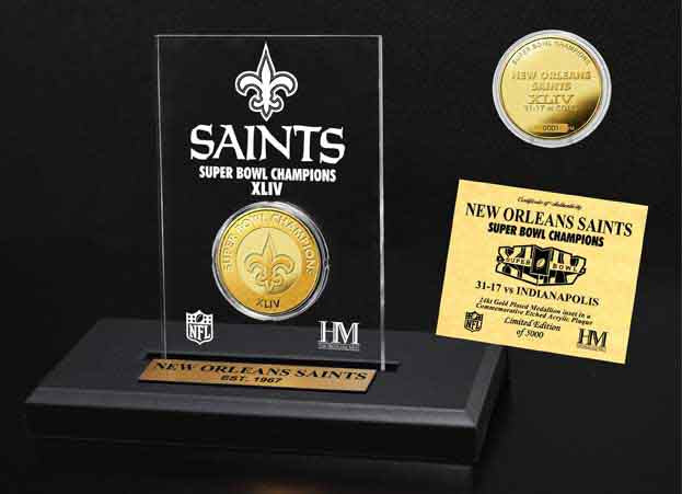 New Orleans Saints SB Champs Etched Acrylic