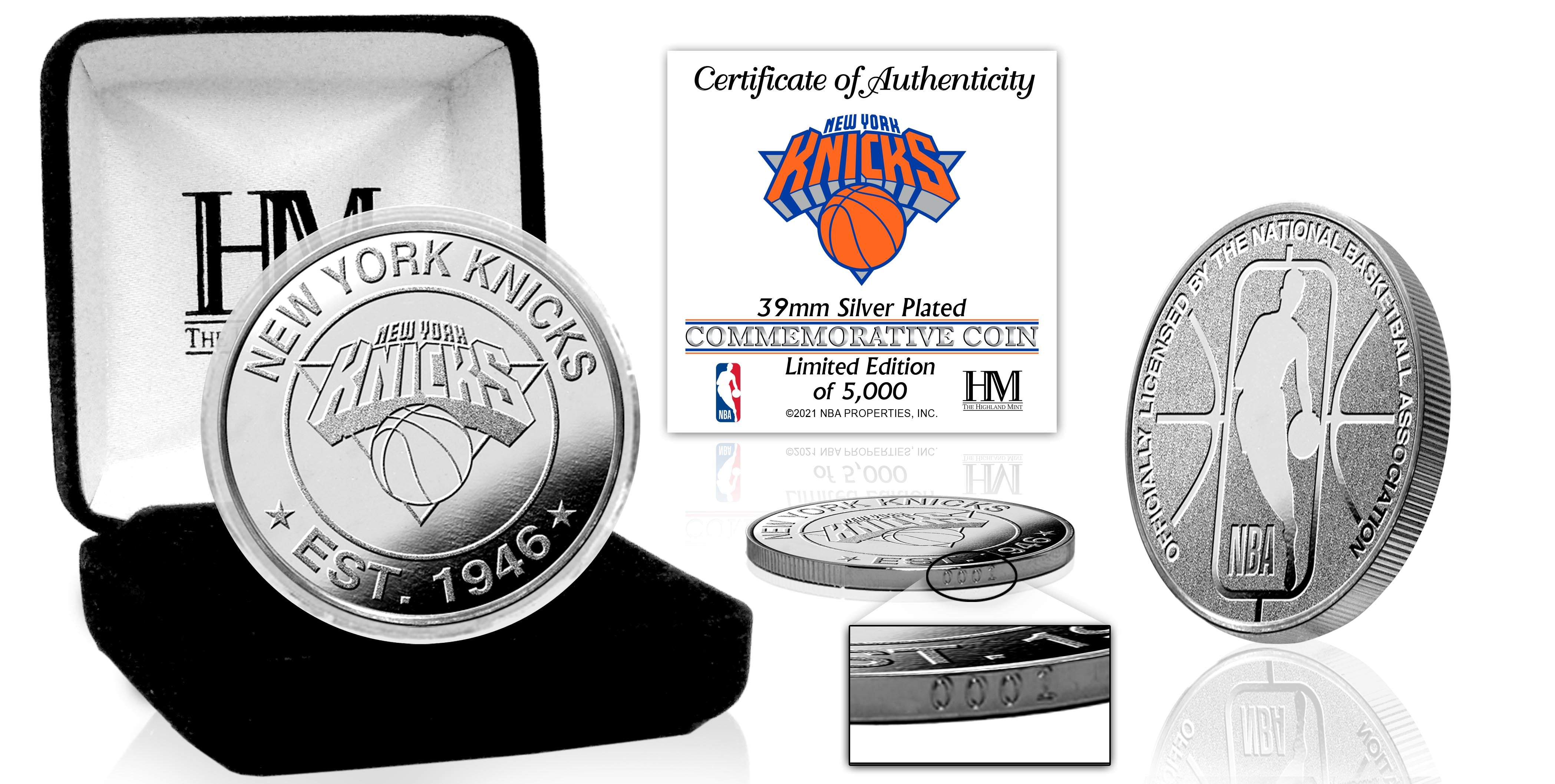 New York Knicks Silver Mint Coin