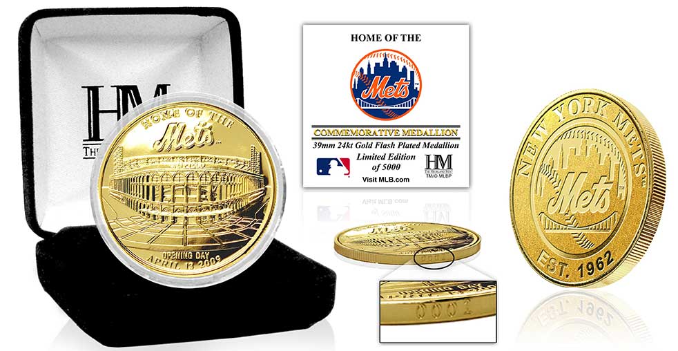 New York Mets Stadium Gold Mint Coin