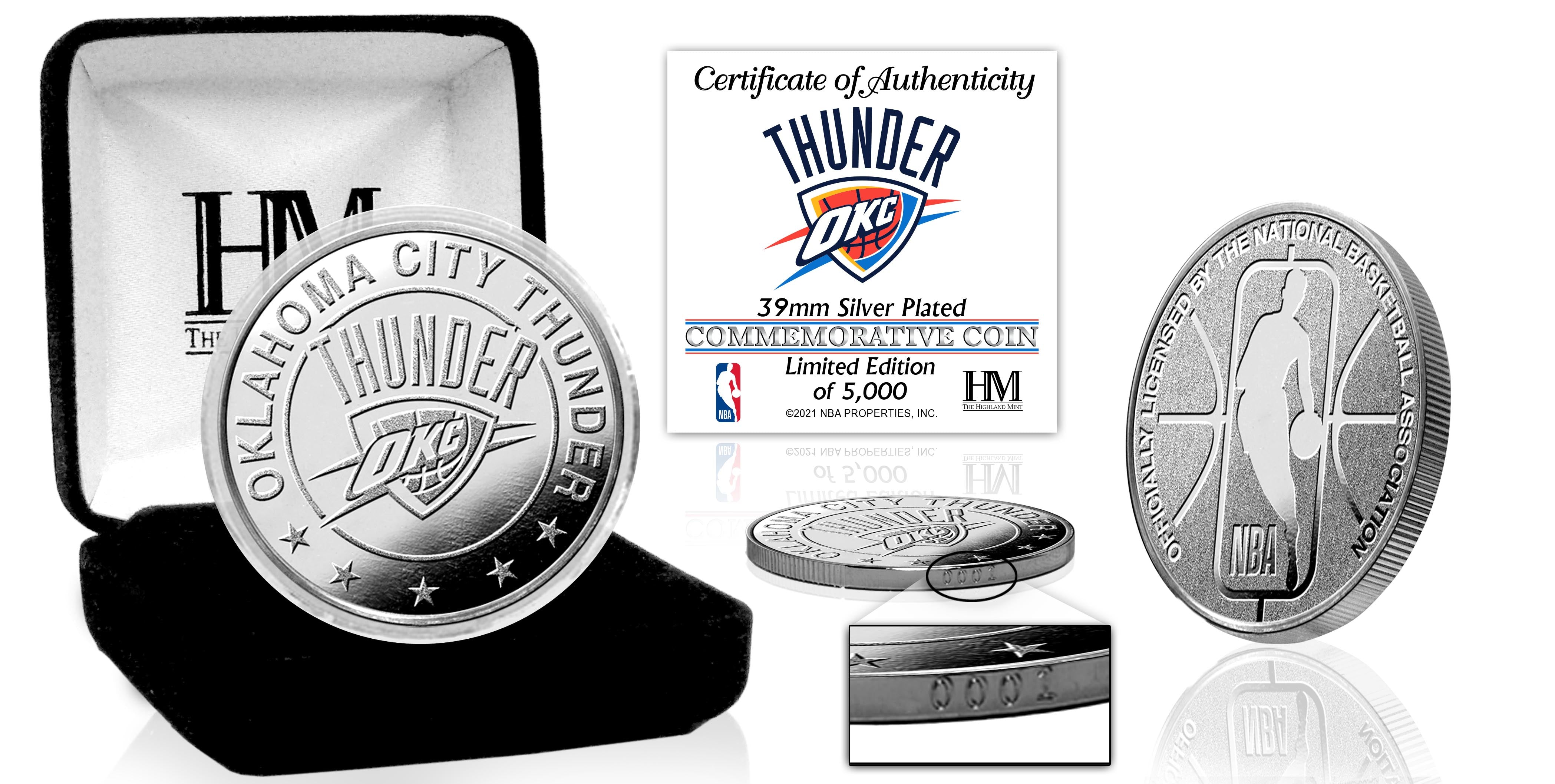 Oklahoma City Thunder Silver Mint Coin