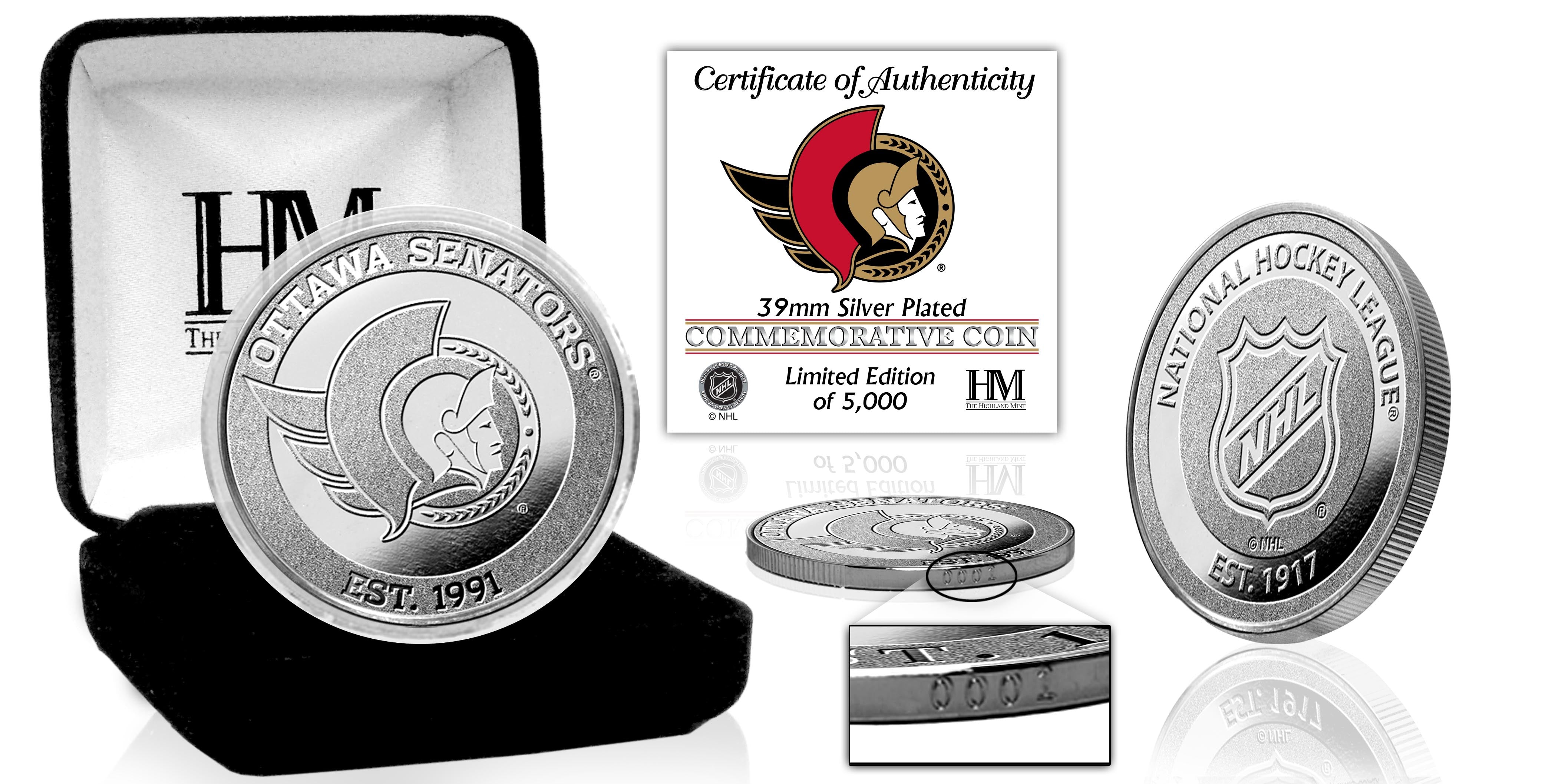 Ottawa Senators Silver Mint Coin