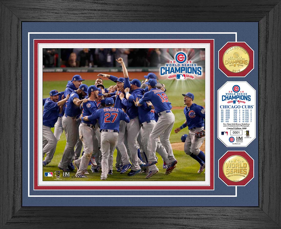 Chicago Cubs 2016 World Series Champions "Celebration" Bronze Coin Photo Mint