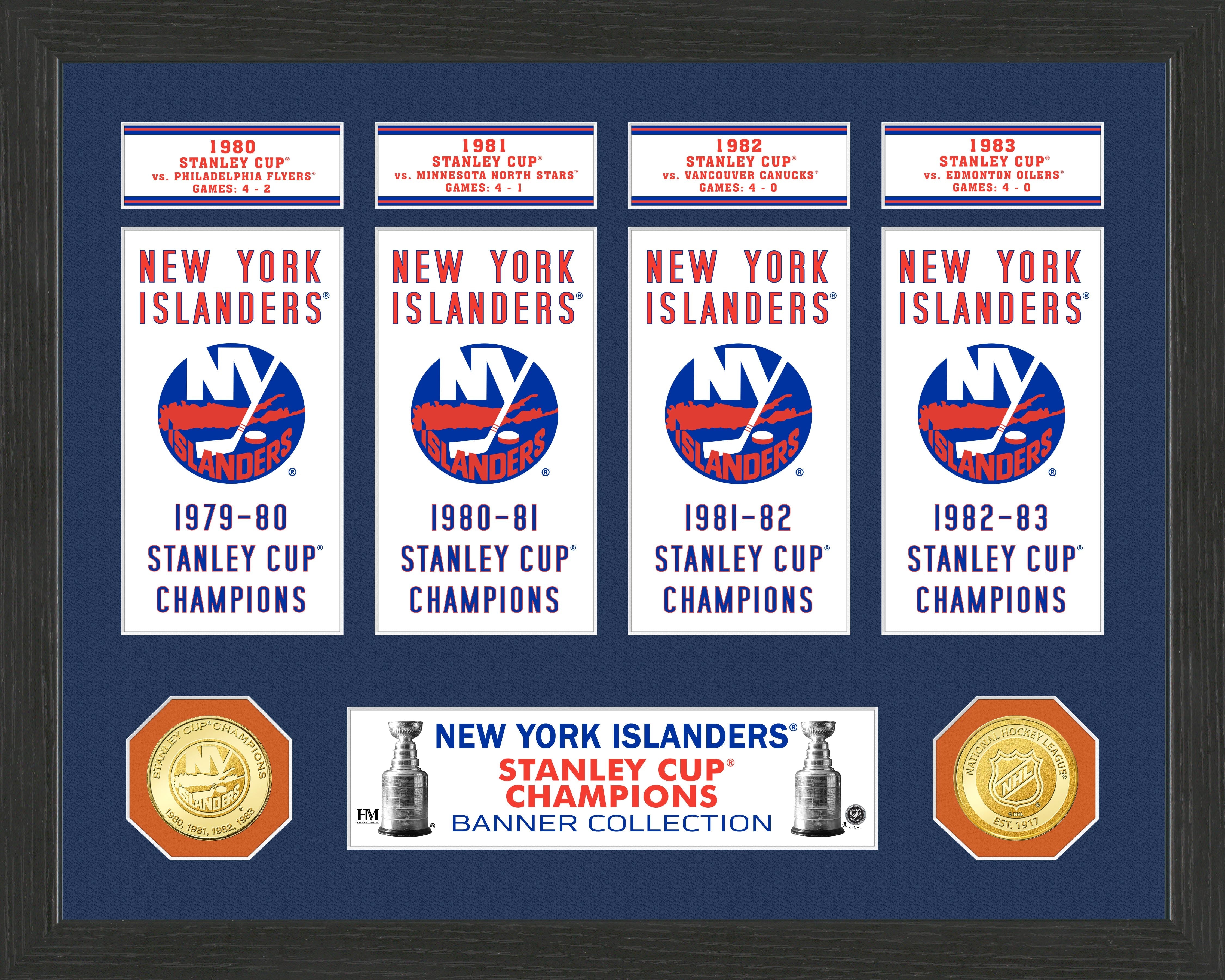 New York Islanders Stanley Cup Banner Collection Photo Mint