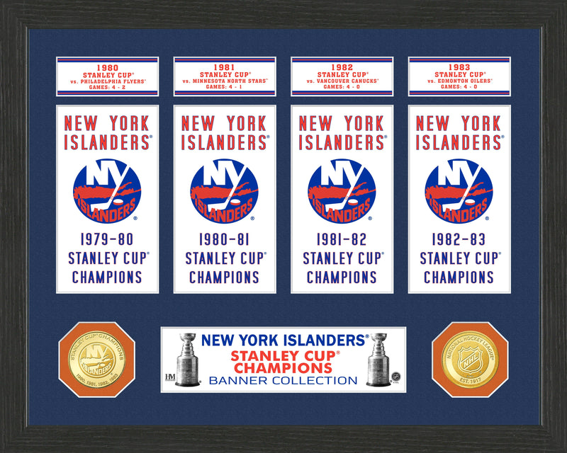 New York Islanders Stanley Cup Banner Collection Photo Mint