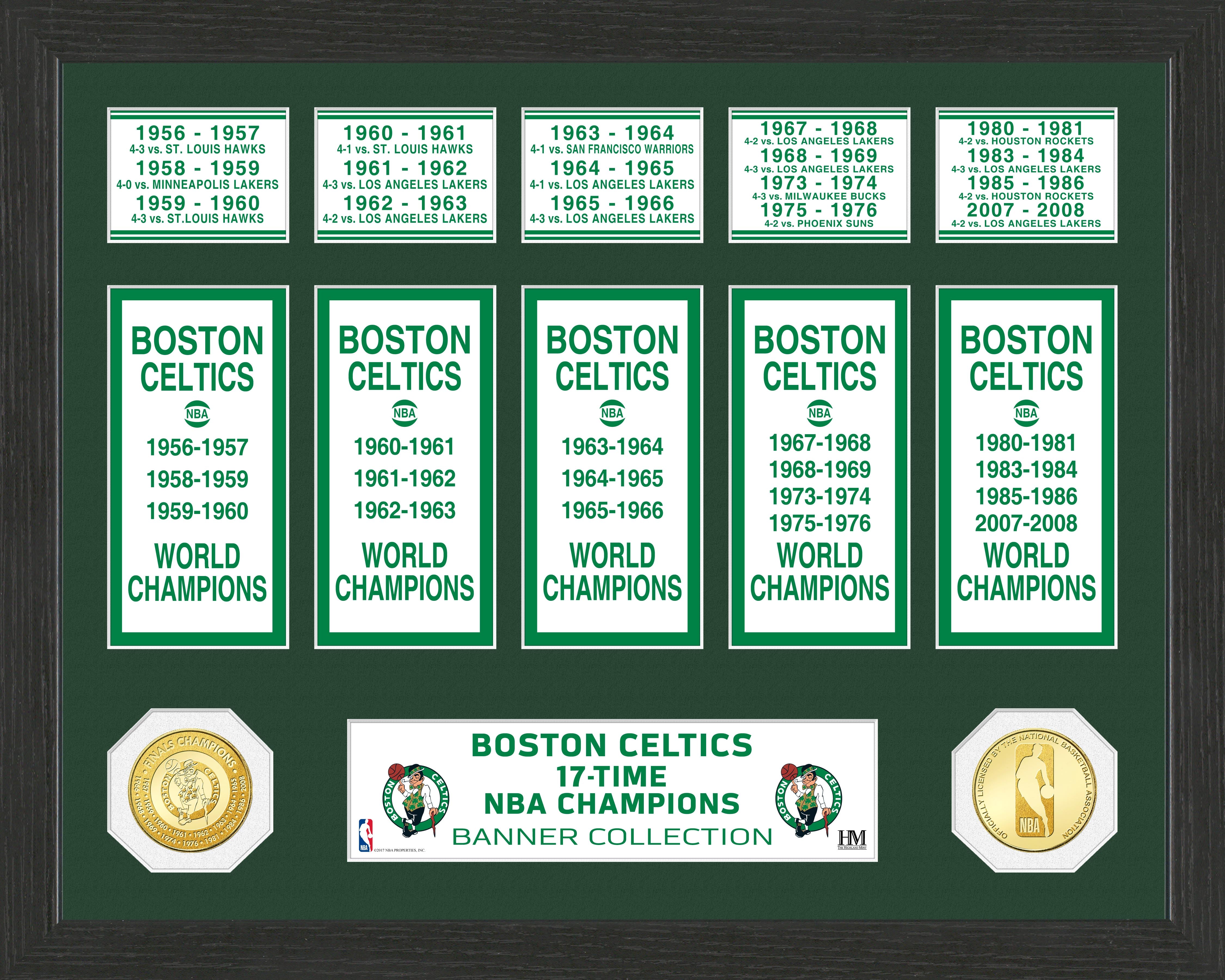 Boston Celtics "Banner" Bronze Coin Photo Mint