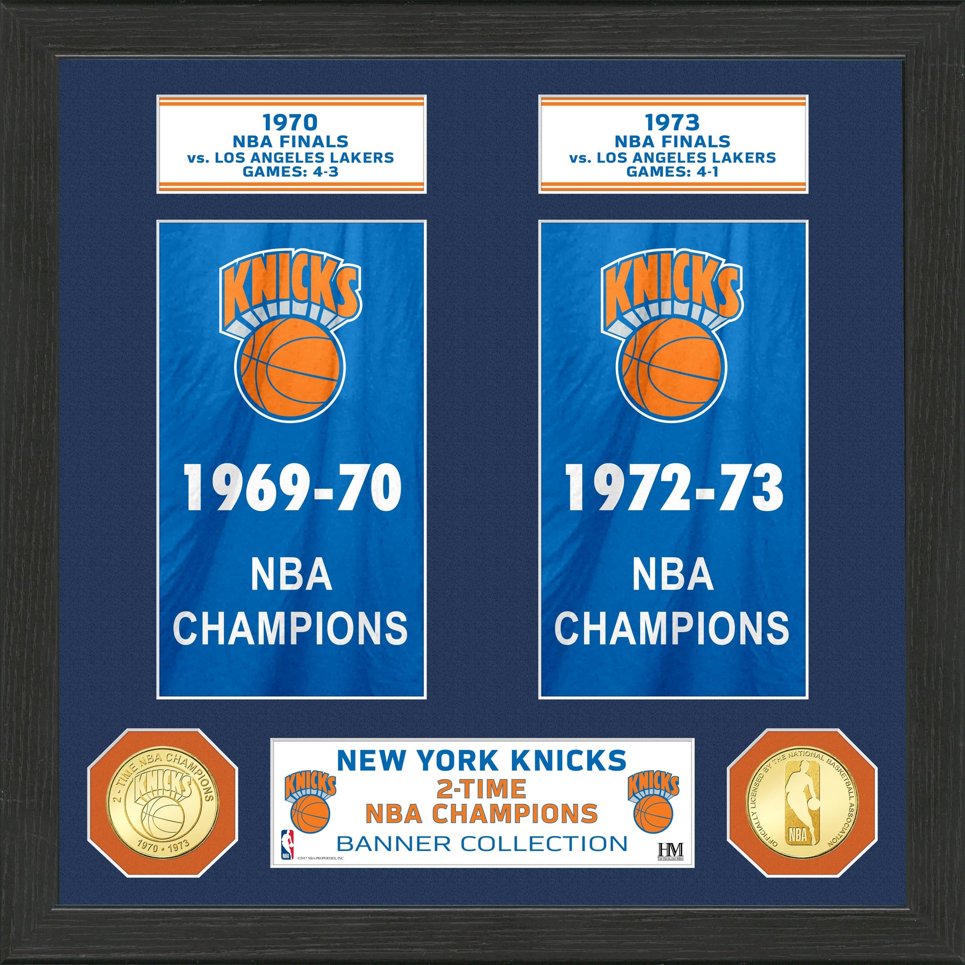 New York Knicks "Banner" Bronze Coin Photo Mint
