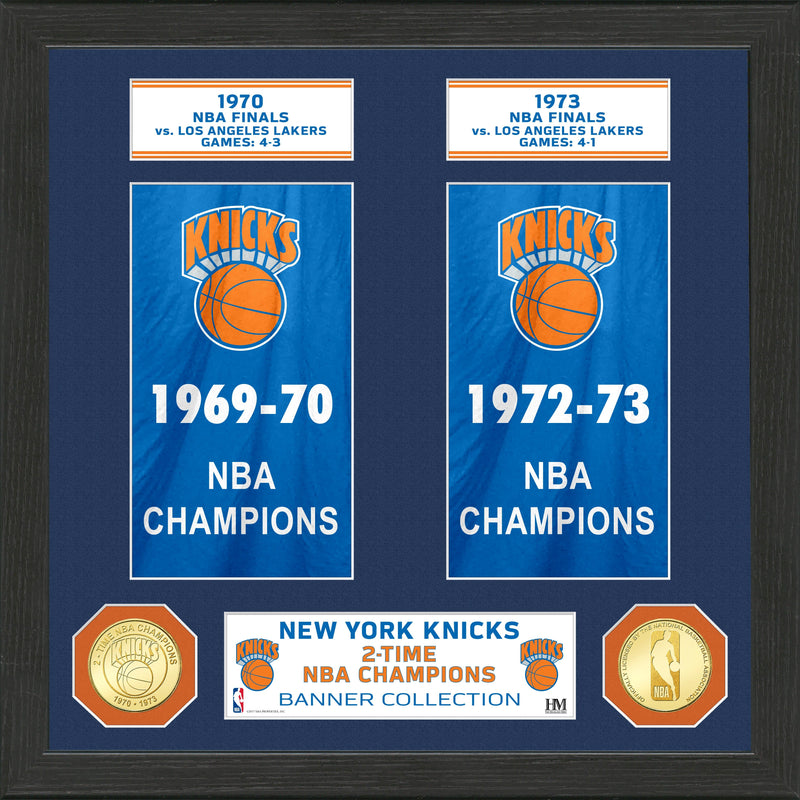 New York Knicks "Banner" Bronze Coin Photo Mint