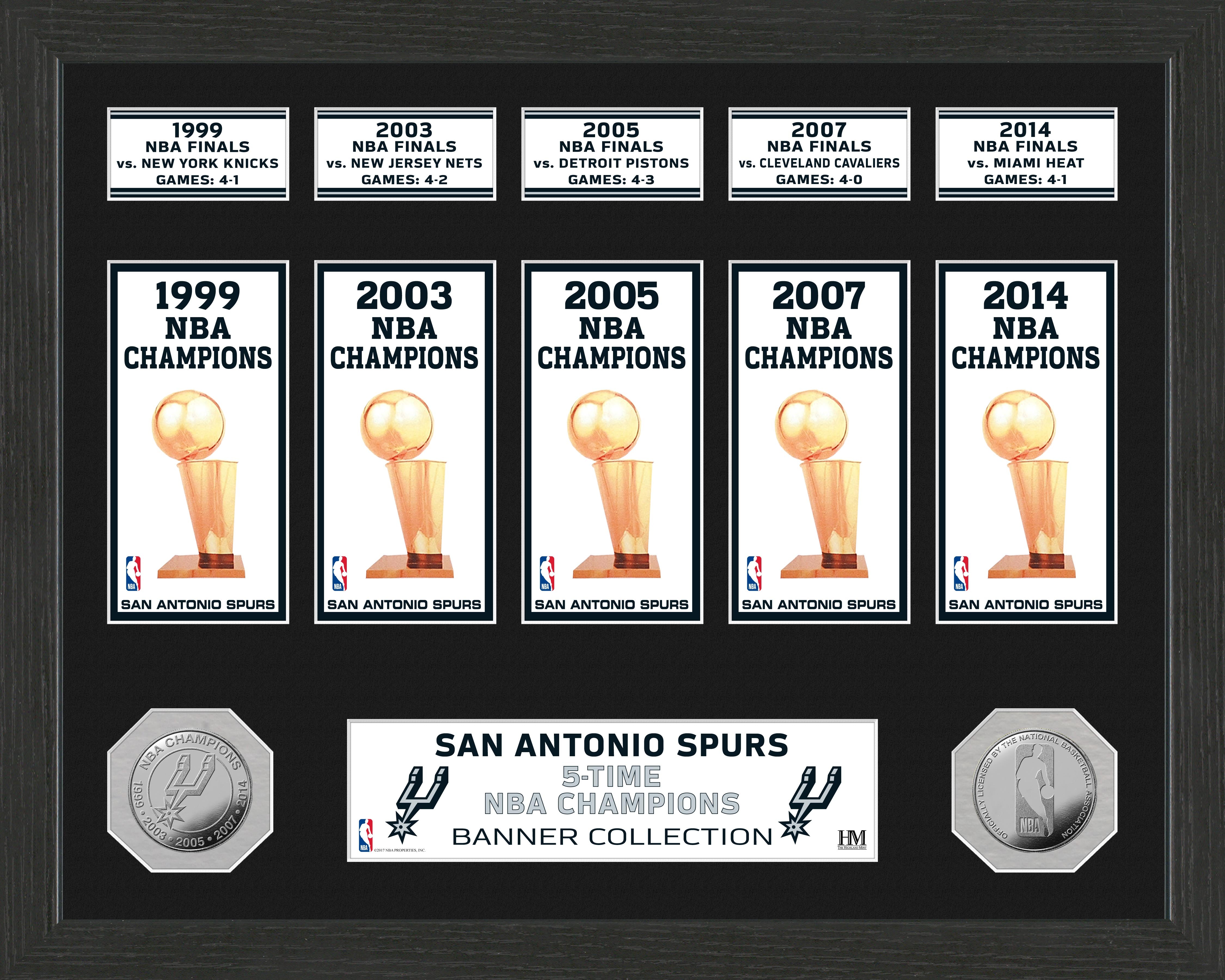 San Antonio Spurs "Banner" Minted Coin Photo Mint