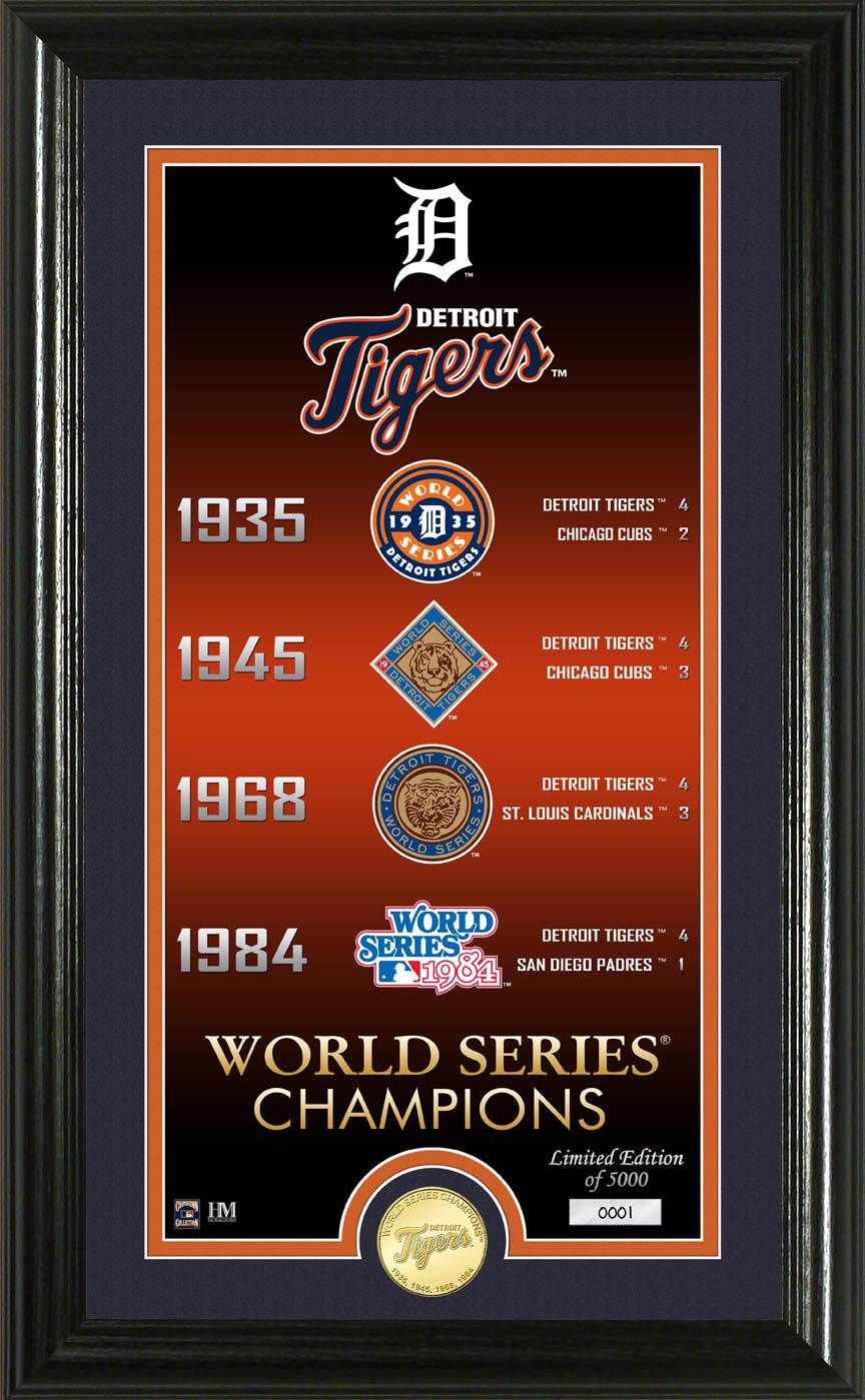 Detroit Tigers "Legacy" Bronze Coin Photo Mint