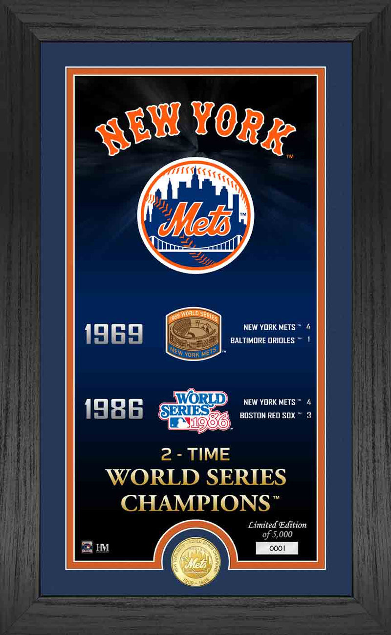 New York Mets "Legacy" Bronze Coin Photo Mint