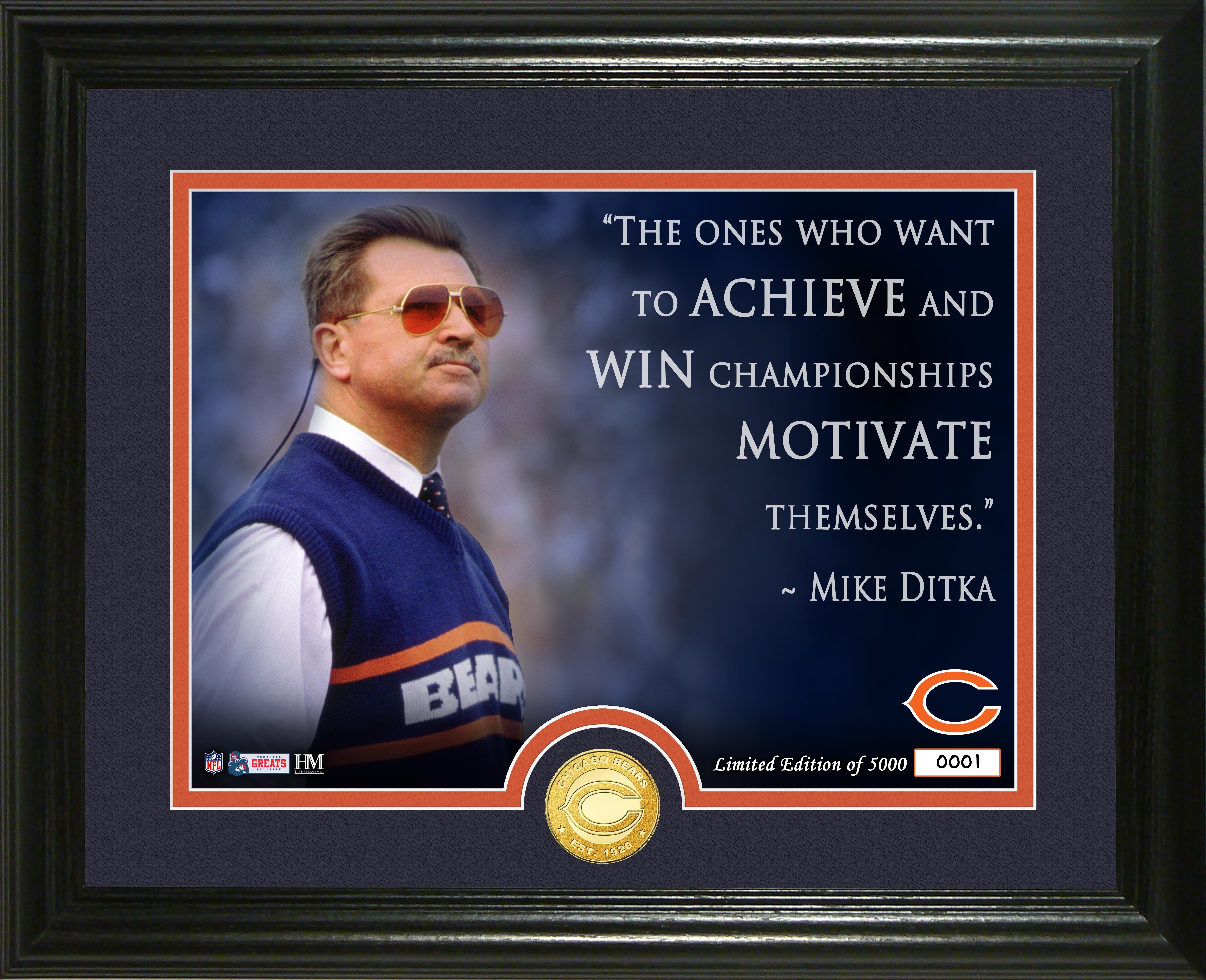 Mike Ditka Quote Bronze Coin Photo Mint