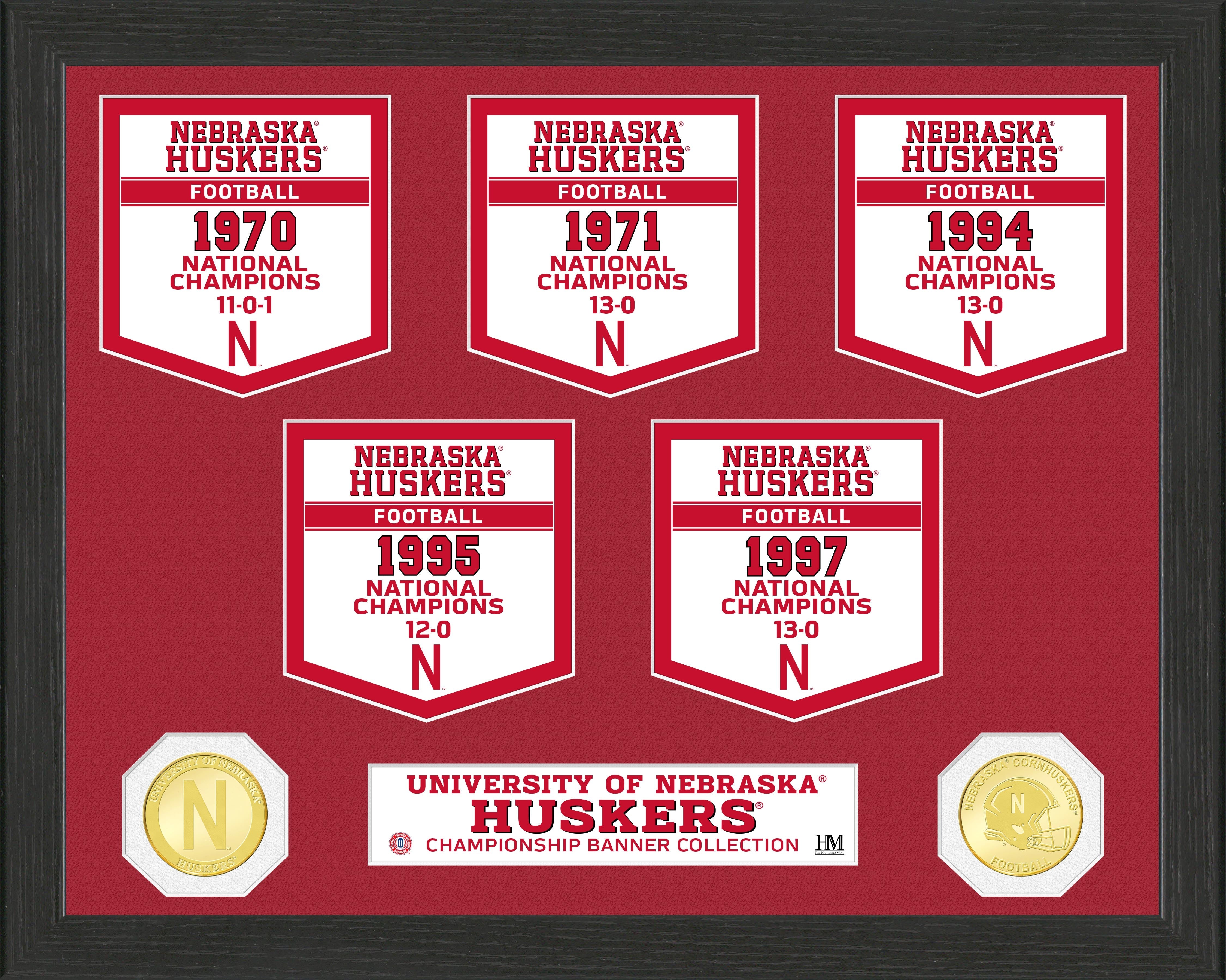University of Nebraska National Champions Banner Collection Photo Mint