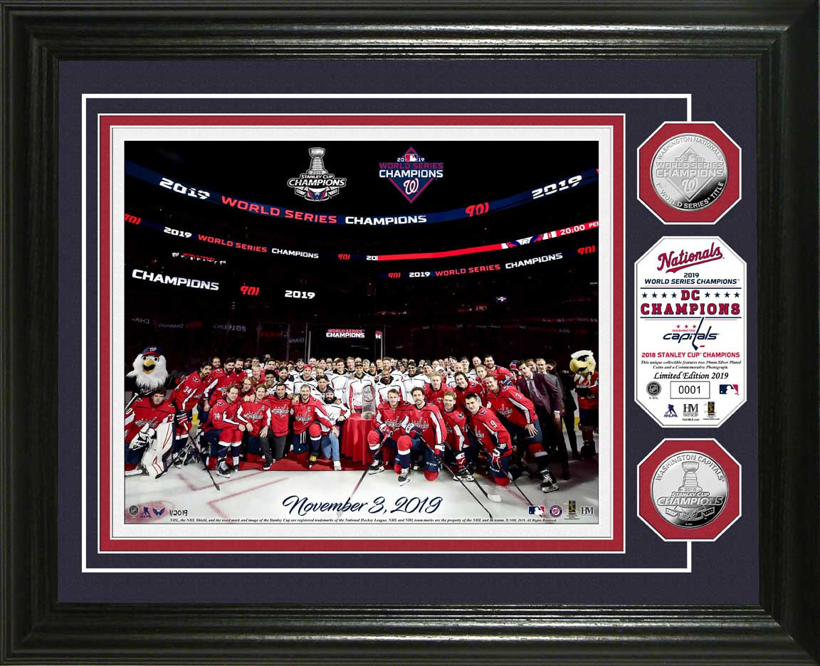 Washington Nationals - Capitals "District of Champions" Silver Coin Photo Mint
