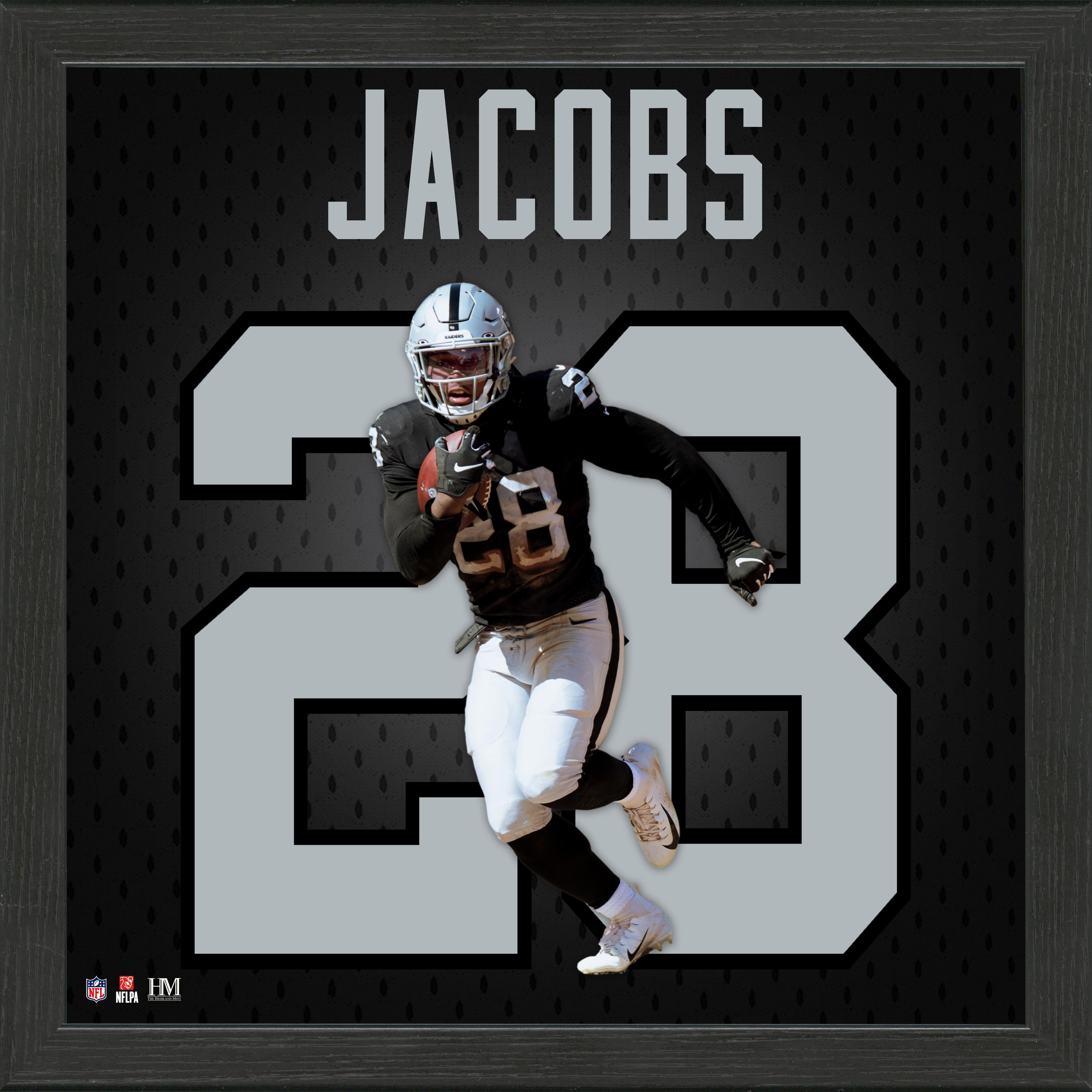 Josh Jacobs Jersey Number Frame
