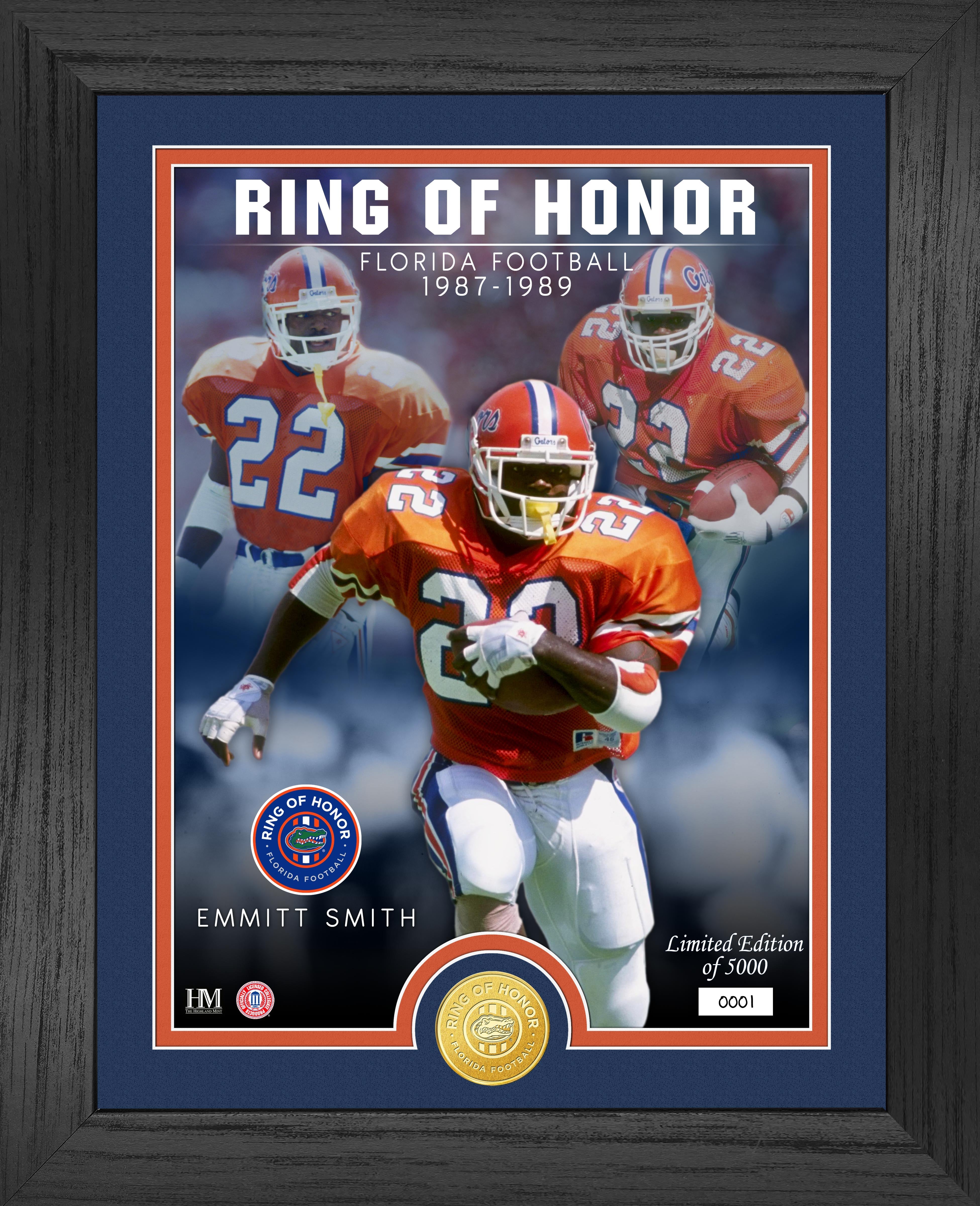 Emmitt Smith Ring Of Honor Bronze Coin Photo Mint