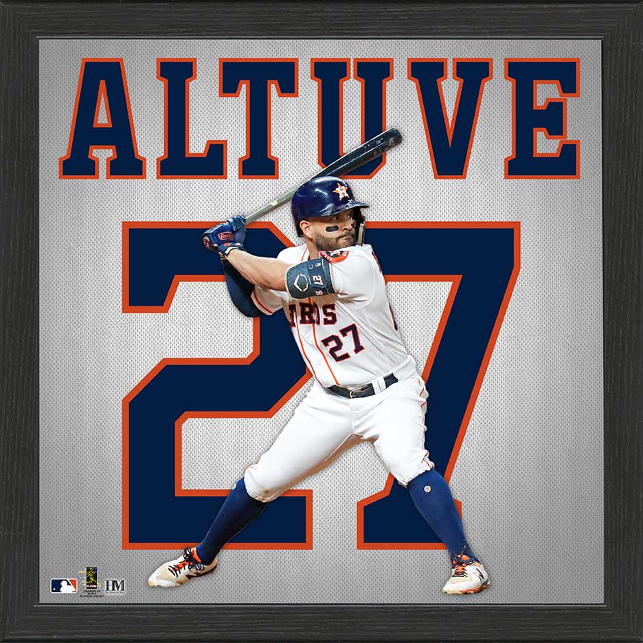 Jose Altuve Impact Jersey Framed Photo