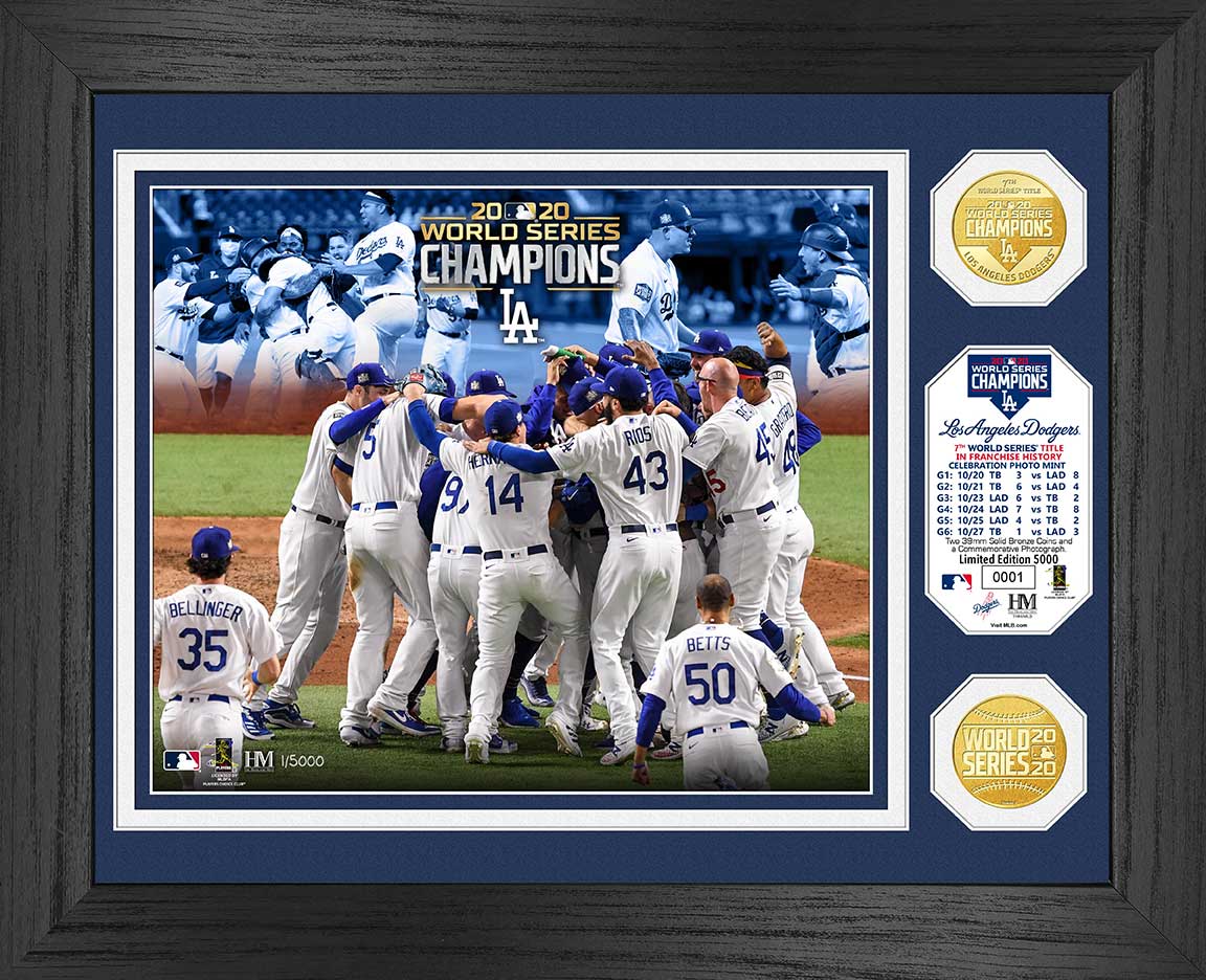 Los Angeles Dodgers 2020 World Series Champions "Celebration" Bronze Coin Photo Mint