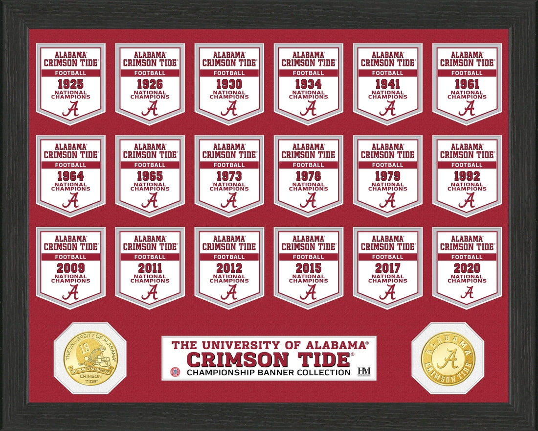 Alabama Crimson Tide Bronze Coin Banner Collection