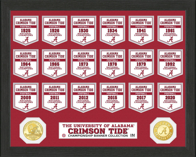 Alabama Crimson Tide Bronze Coin Banner Collection
