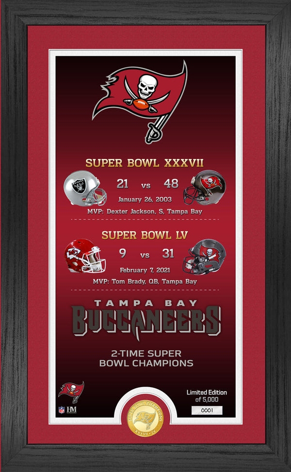 Tampa Bay Buccaneers "Legacy" Bronze Coin Photo Mint
