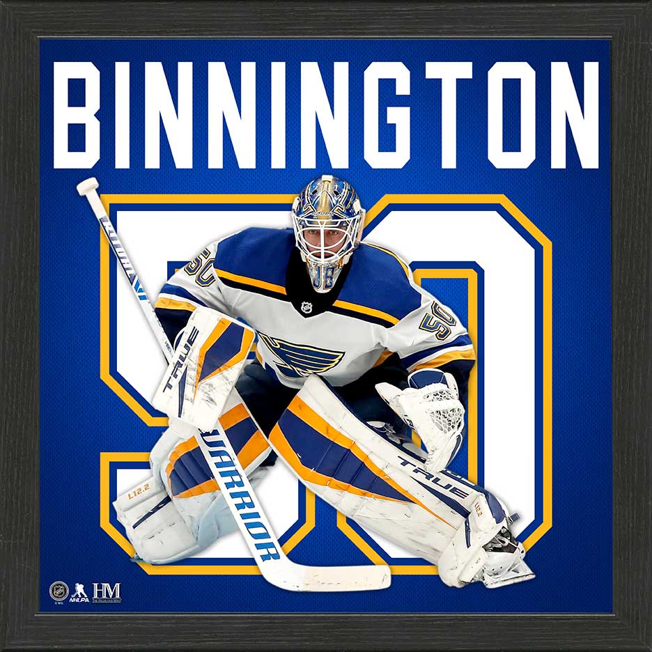 Jordan Binnington St. Louis Blues IMPACT Jersey Frame