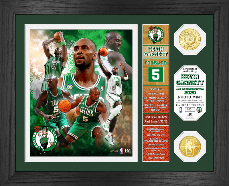 Kevin Garnett Hall of Fame Banner Bronze Coin Photo Mint