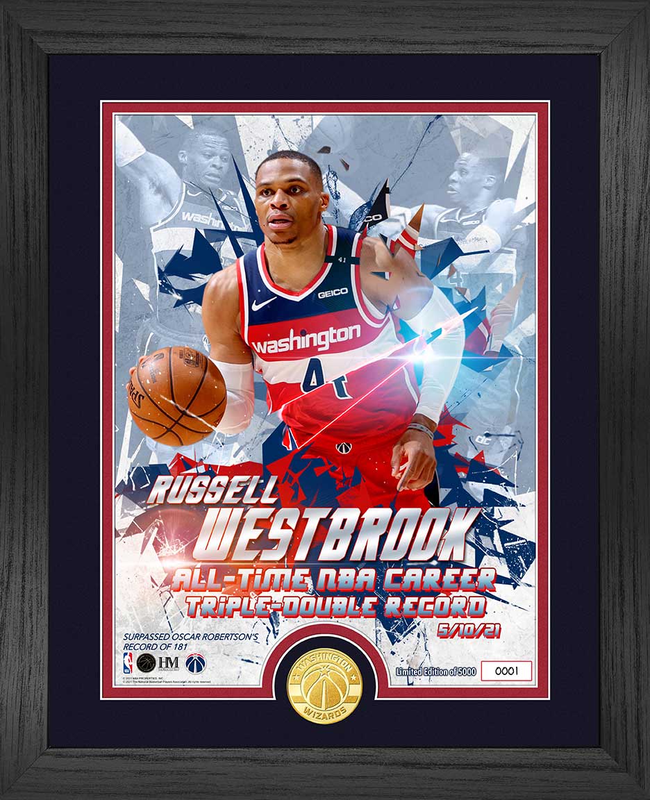 Russell Westbrook All-Time NBA Triple Double Record Photo Mint