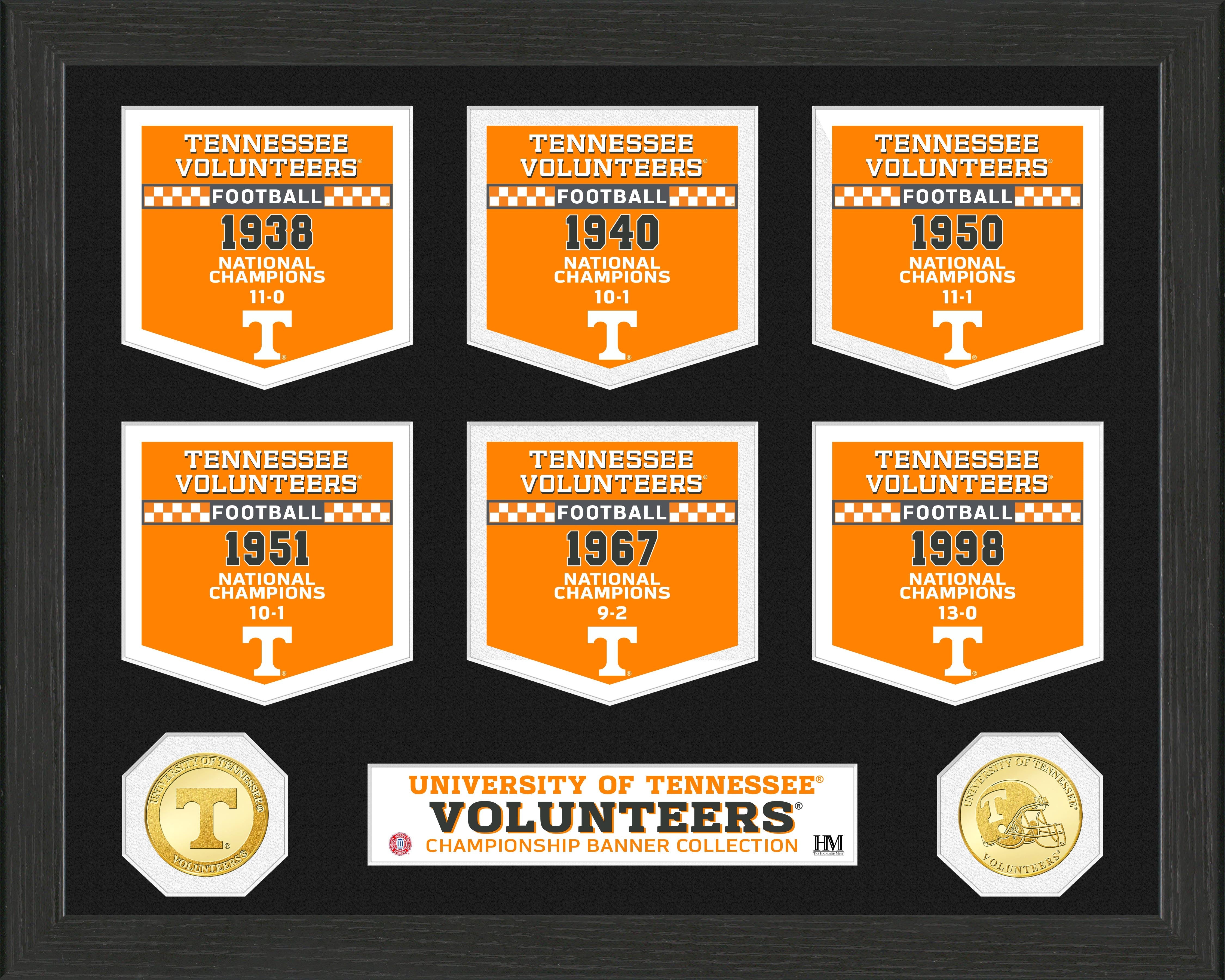 University of Tennessee Volunteers National Champions Banner Collection Photo Mint