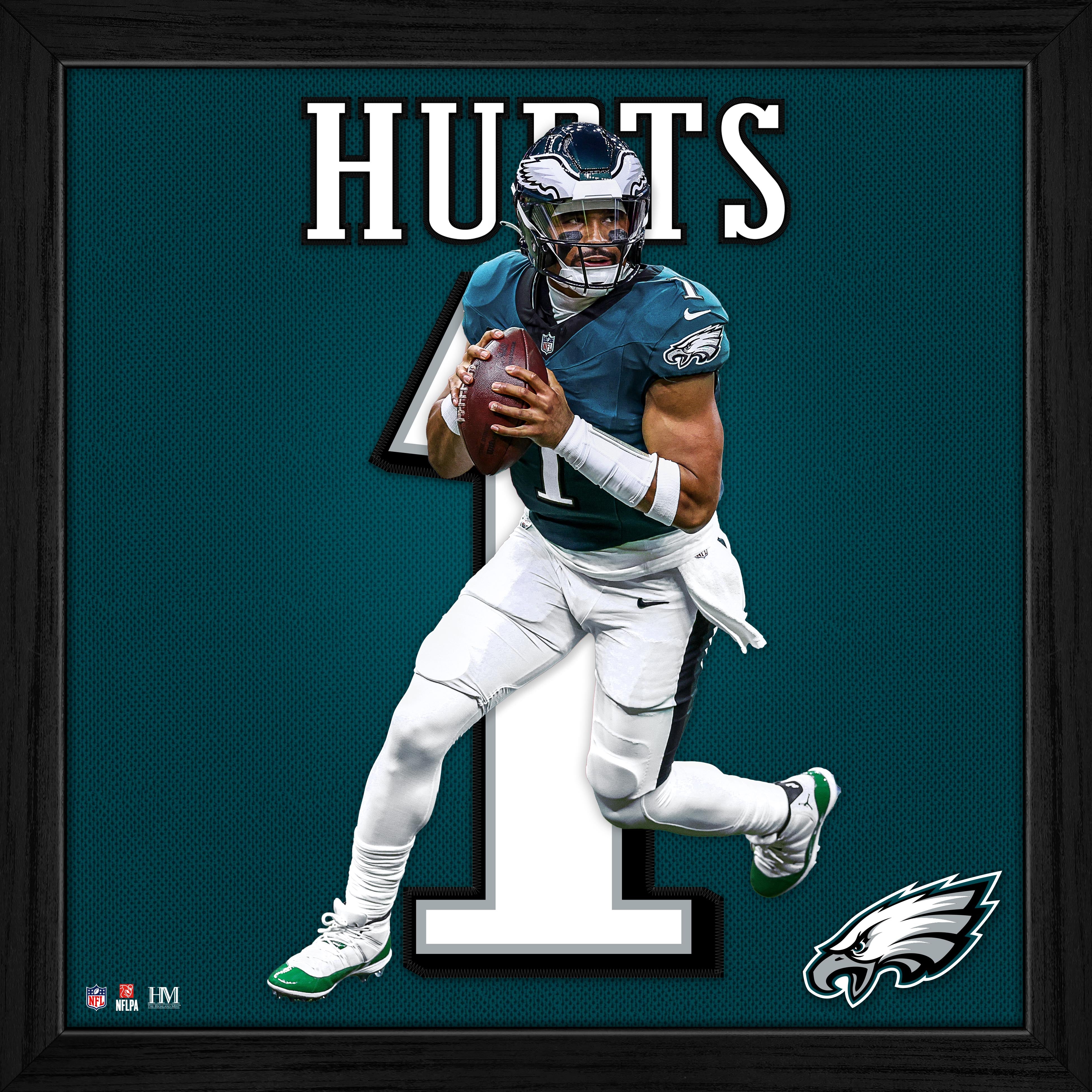 Jalen Hurts Philadelphia Eagles Impact Jersey Frame
