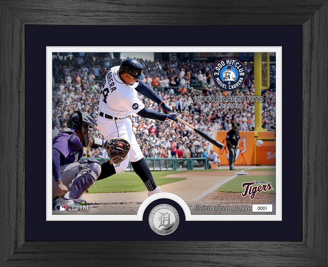 Miguel Cabrera 3000 Career Hits Silver Coin Photo Mint