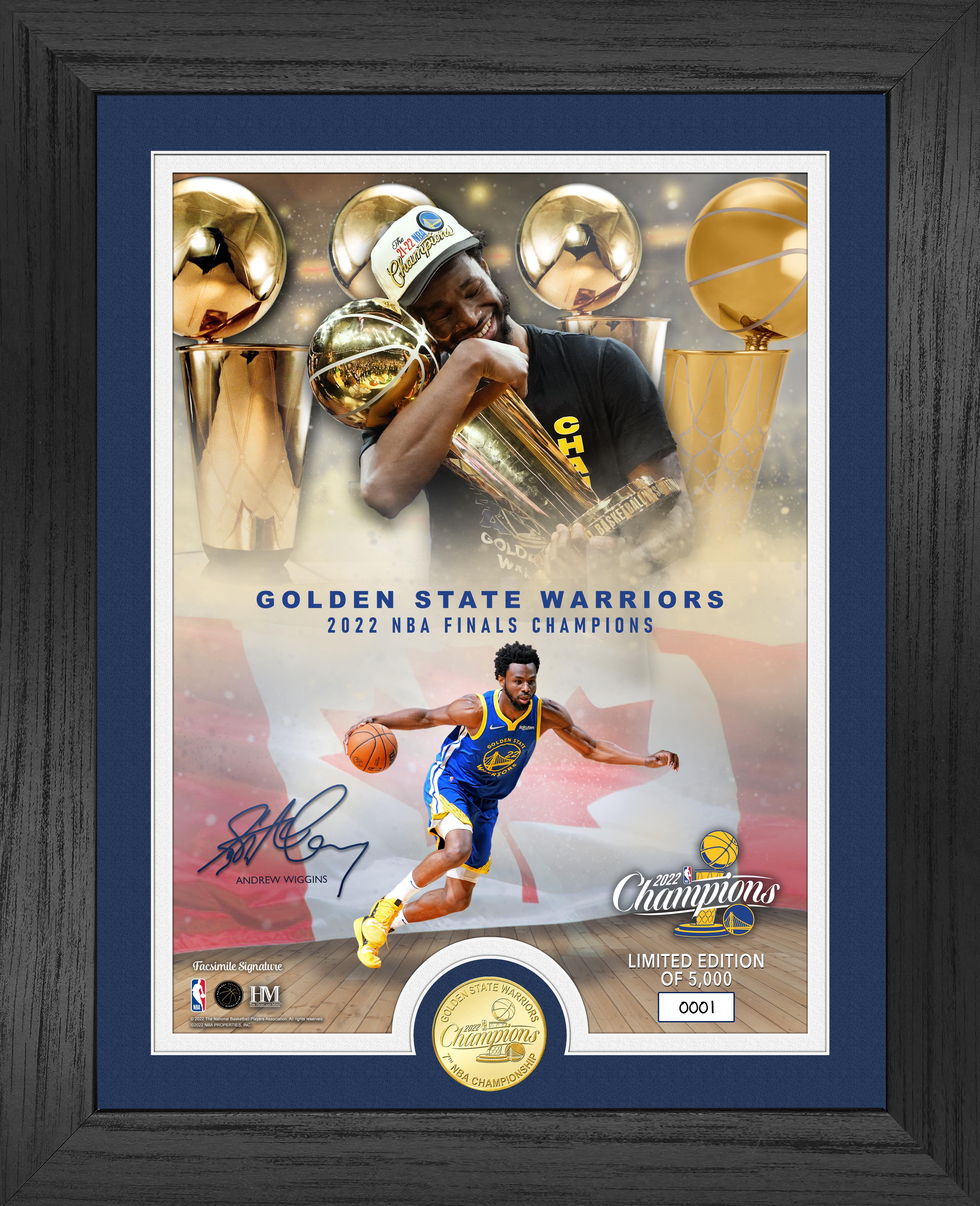 Andrew Wiggins 2022 Golden State Warriors Finals Champion Bronze Coin Photo Mint