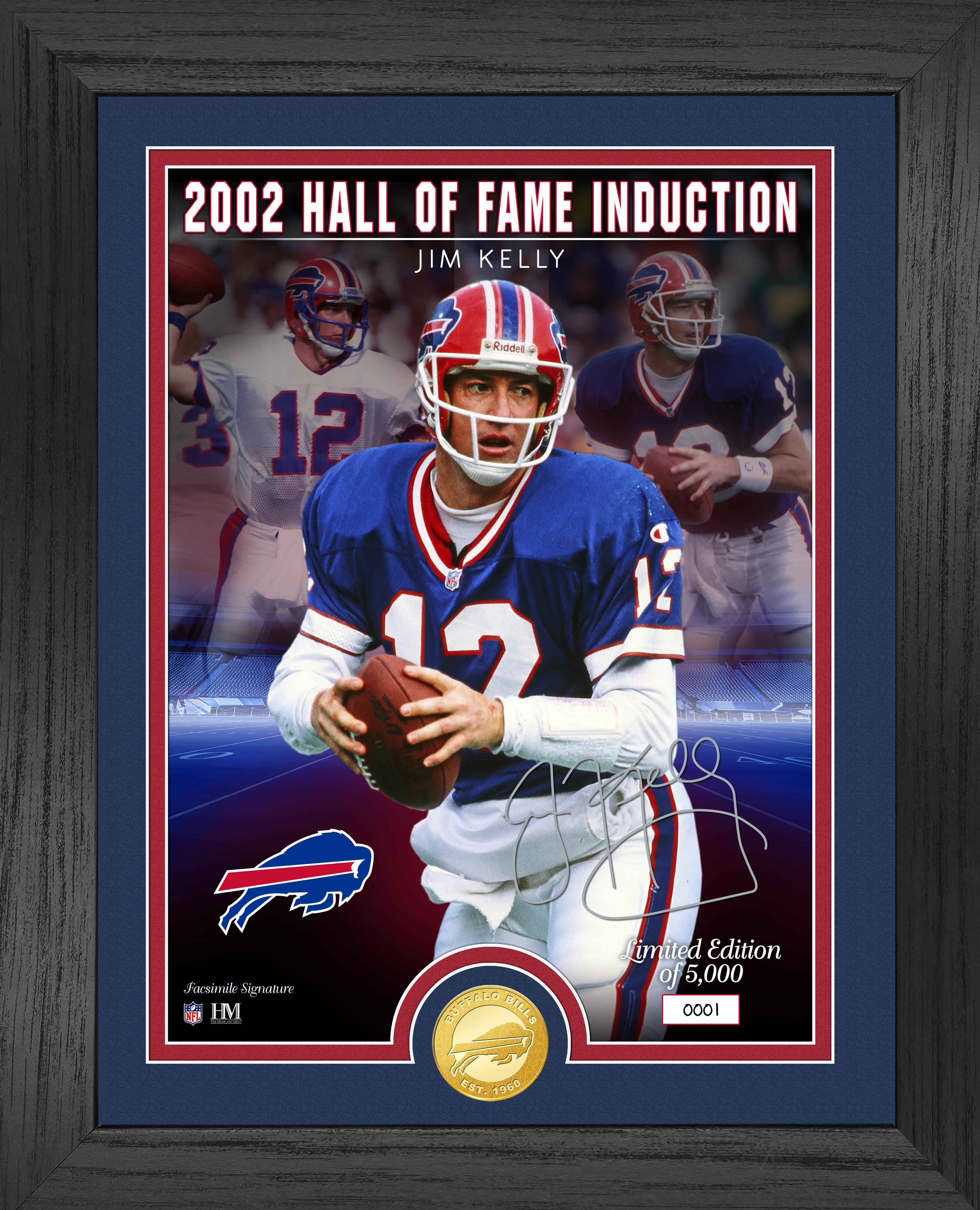 Jim Kelly Bills Hall of Fame Induction Bronze Coin Photo Mint