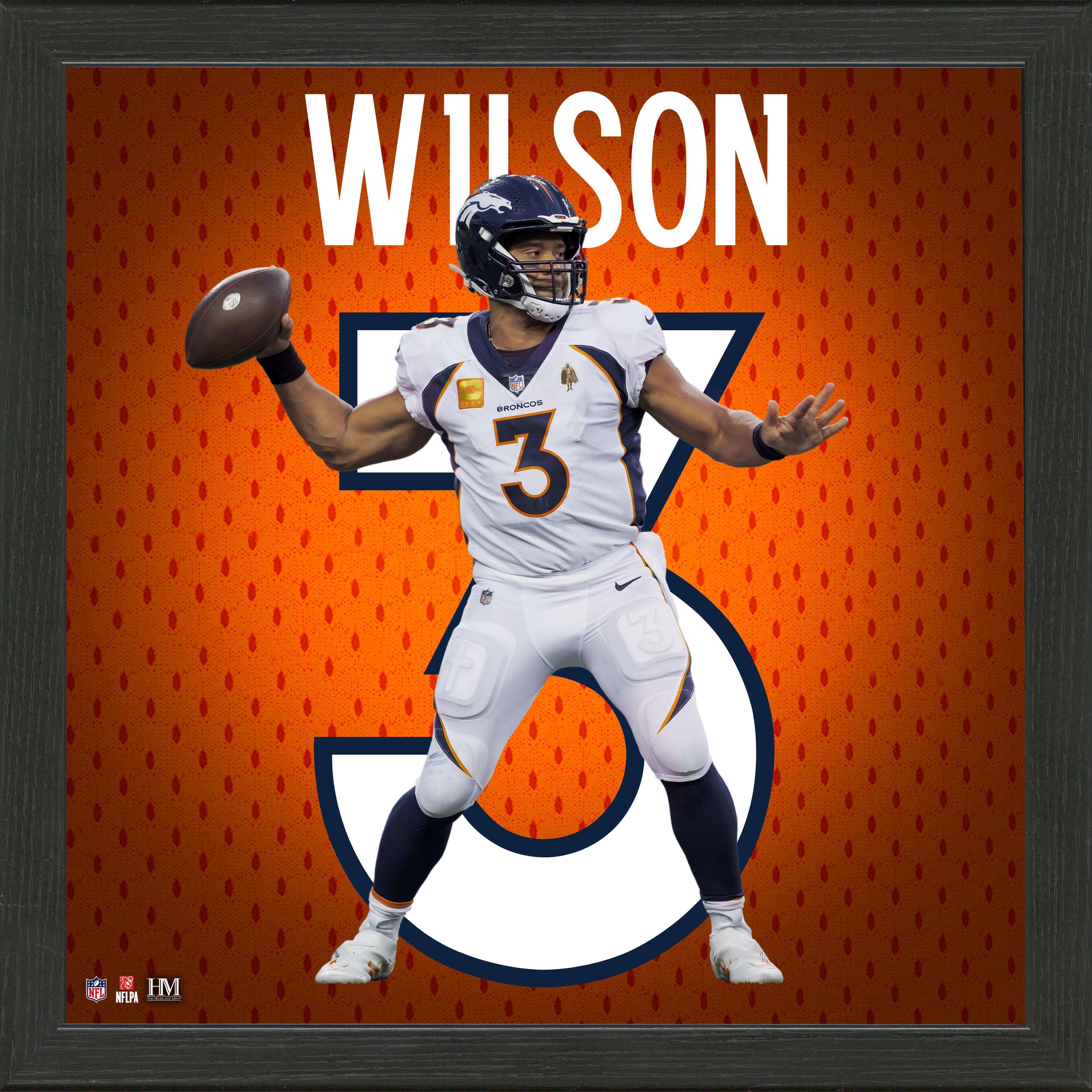 Russell Wilson Denver Broncos Jersey IMPACT Frame