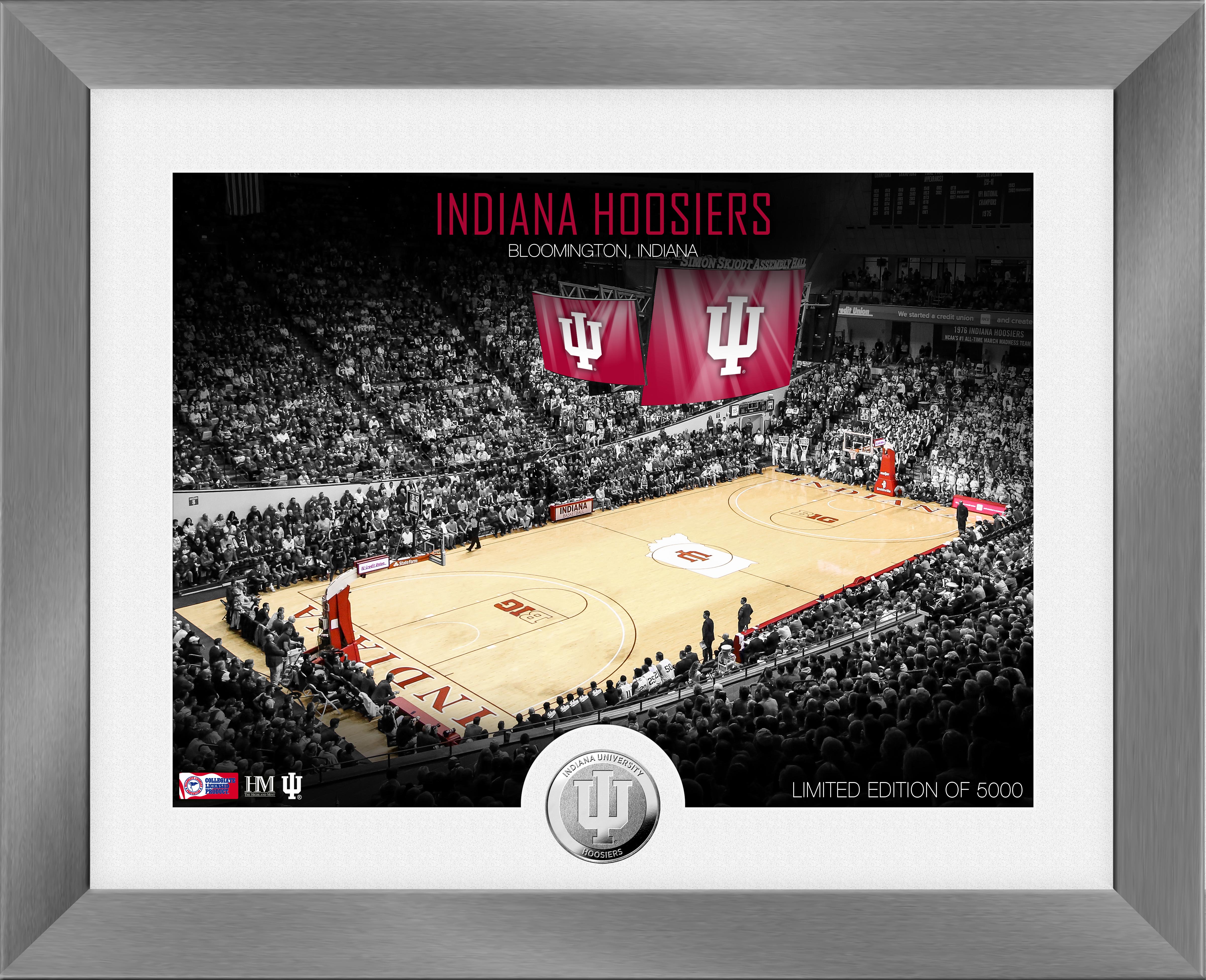 Indiana University Hoosiers Art Deco Court Silver Coin Photo Mint