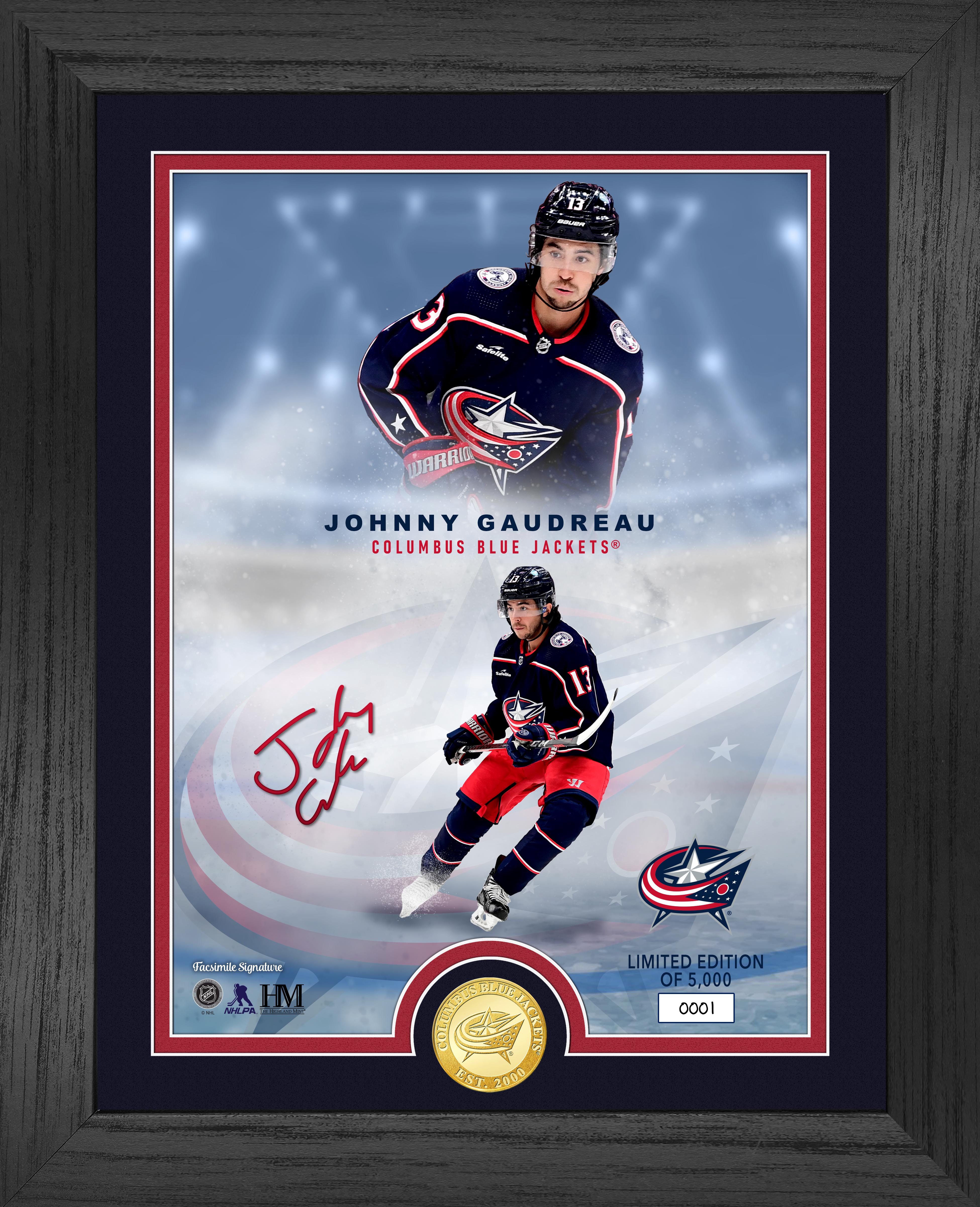 Columbus Blue Jackets Johnny Gaudreau Legends Bronze Coin Photo Mint