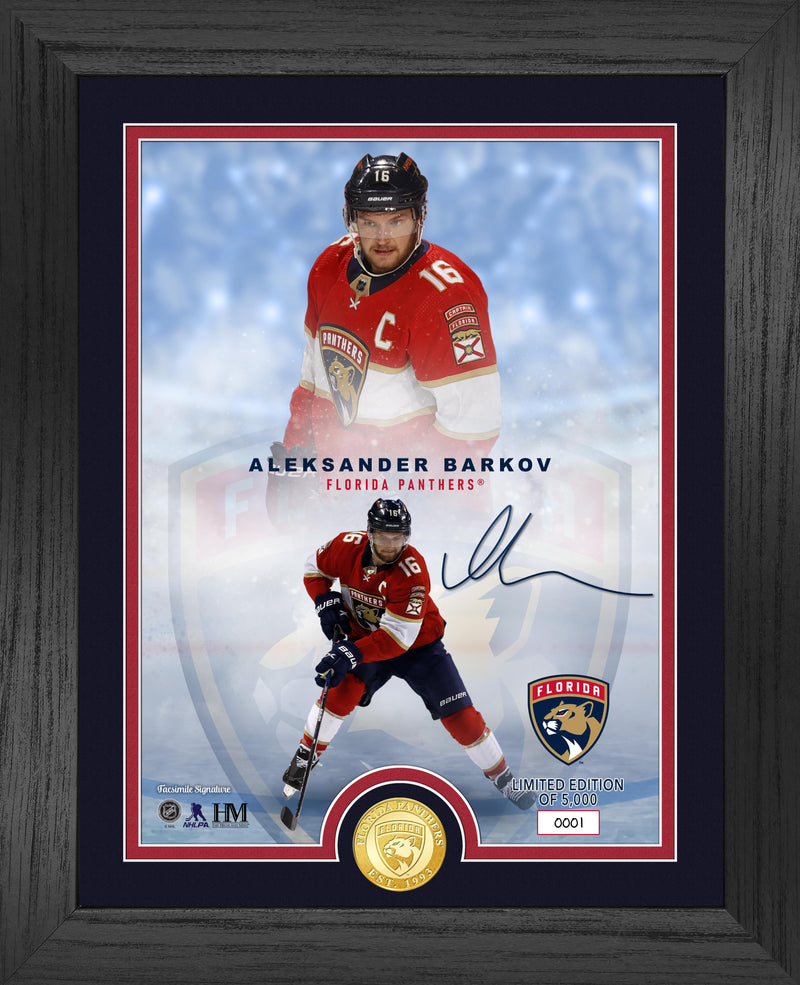 Florida Panthers Aleksander Barkov Legends Bronze Coin Photo Mint