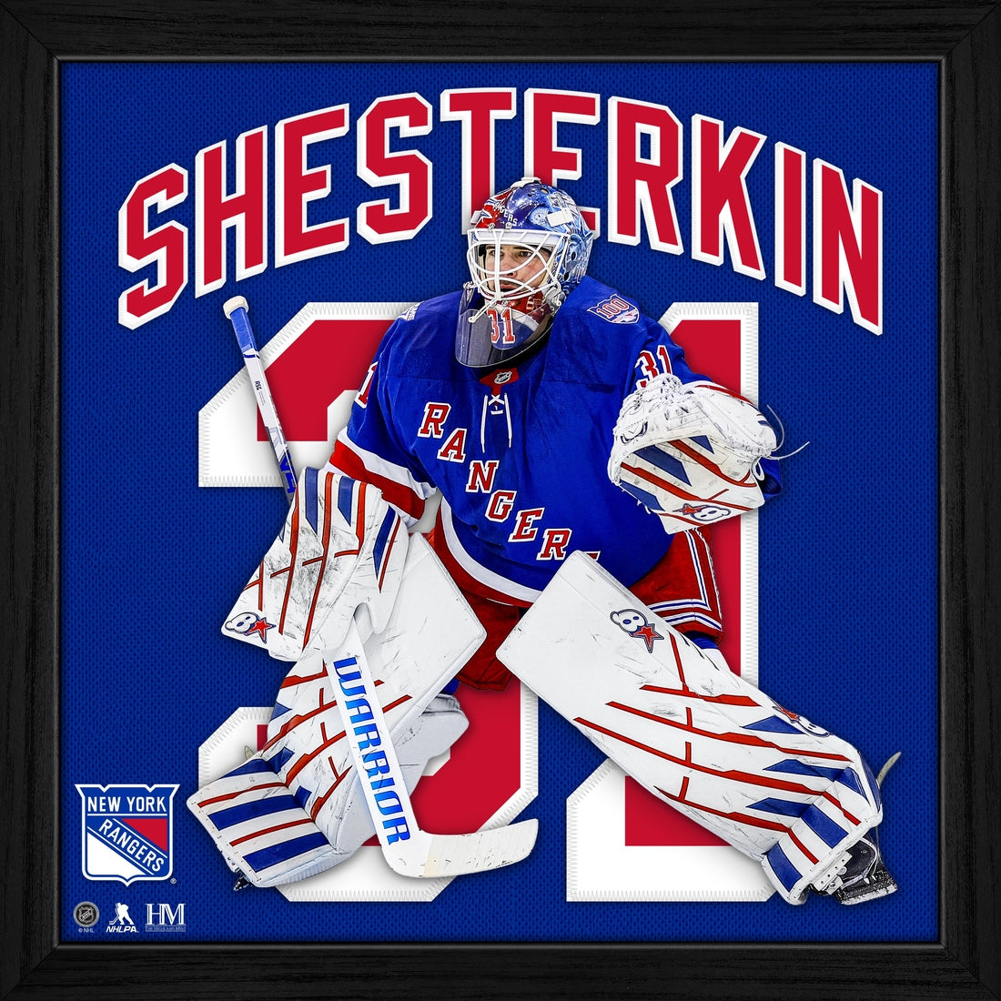 Igor Shesterkin New York Rangers IMPACT Jersey Frame
