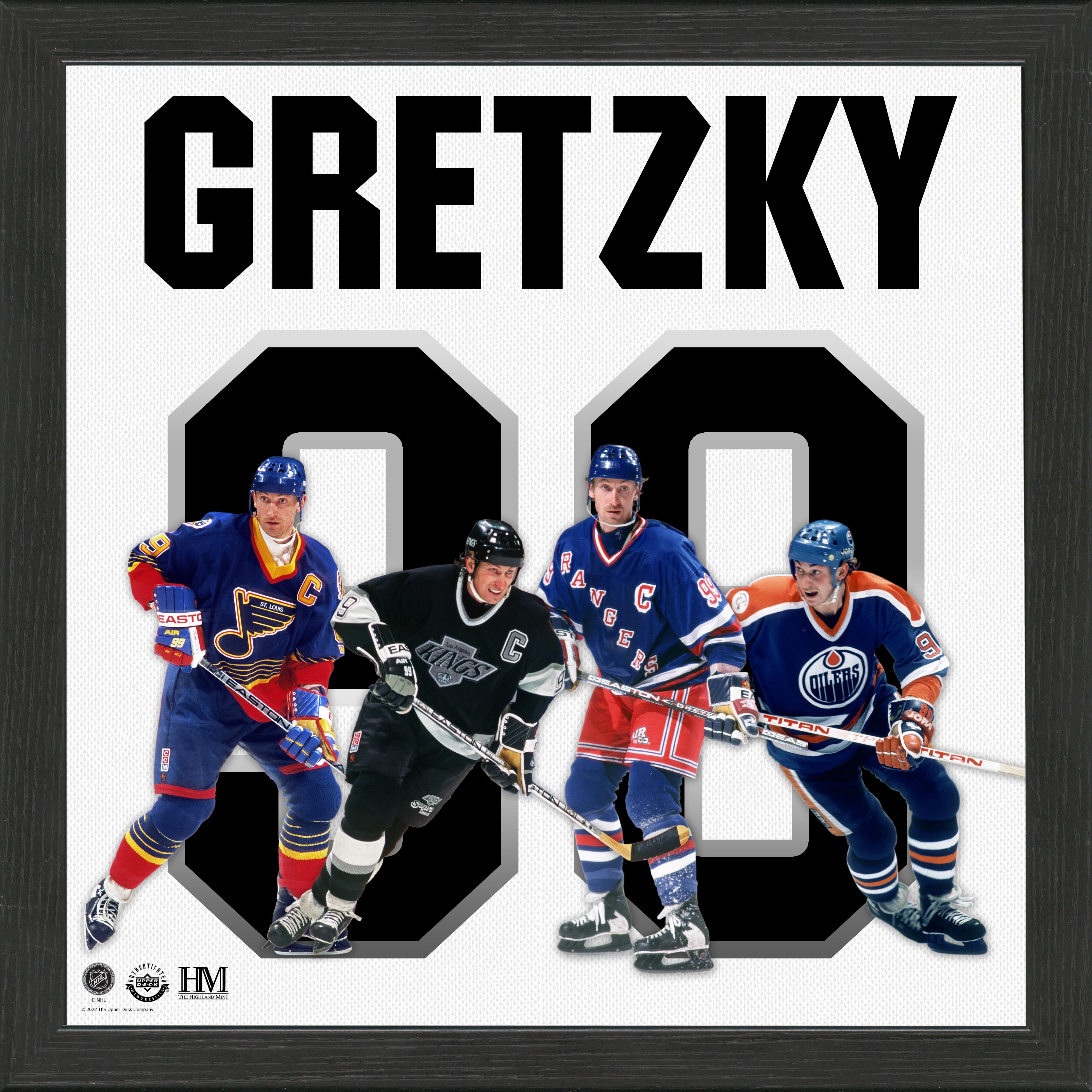 Wayne Gretzky Team History Impact Jersey Frame