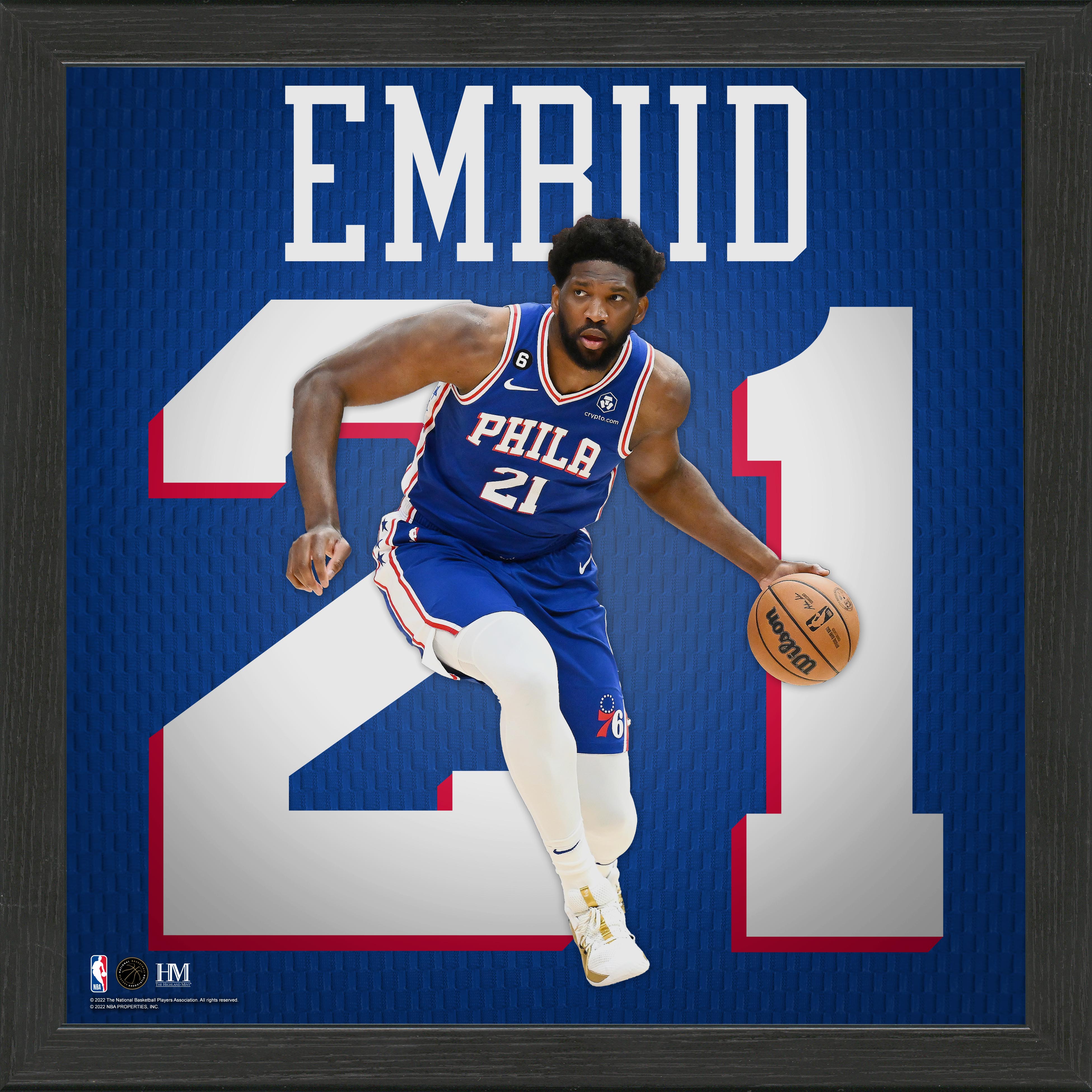 Joel Embiid Impact Jersey Frame