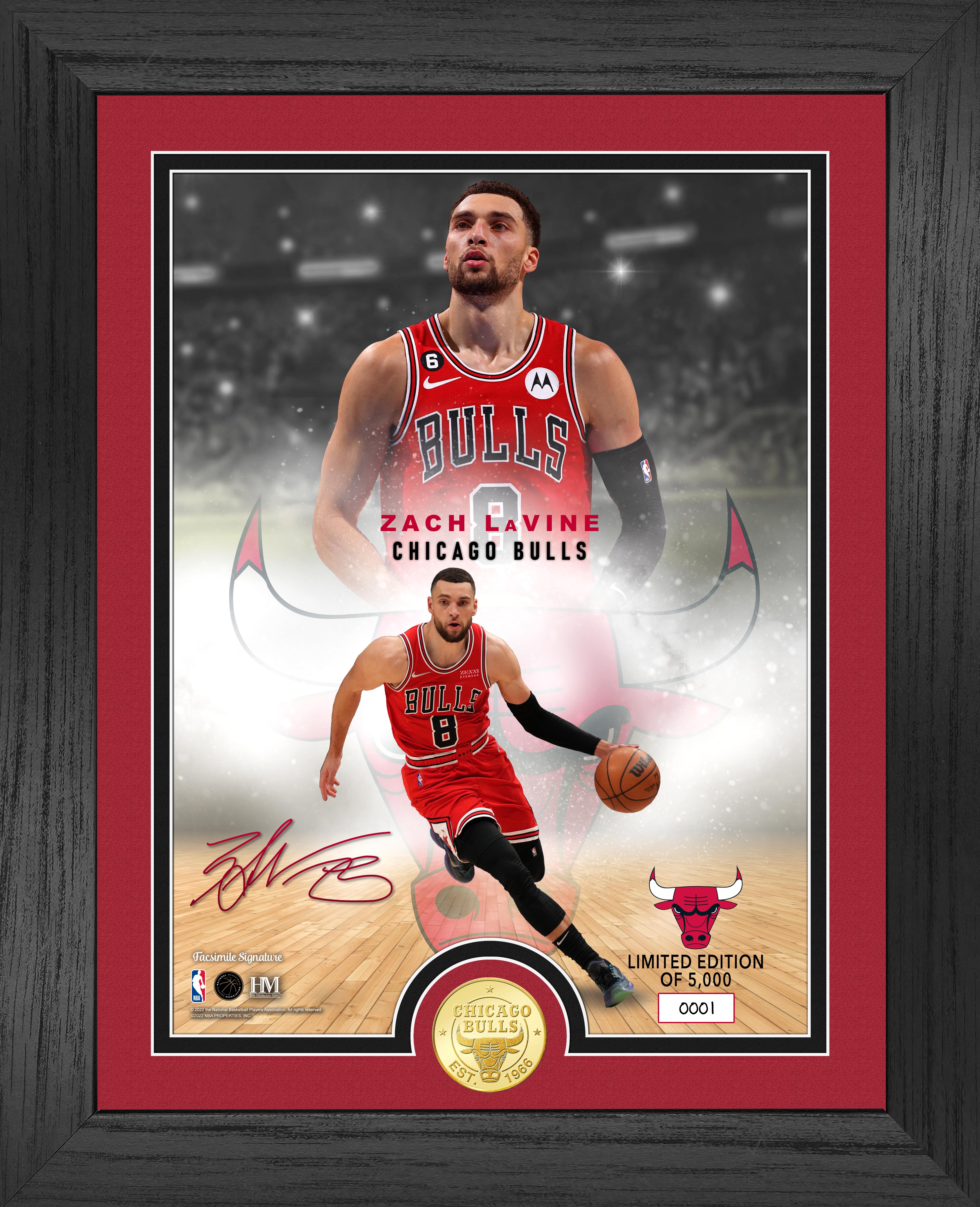 Zach Lavine Legends Bronze Coin Photo Mint