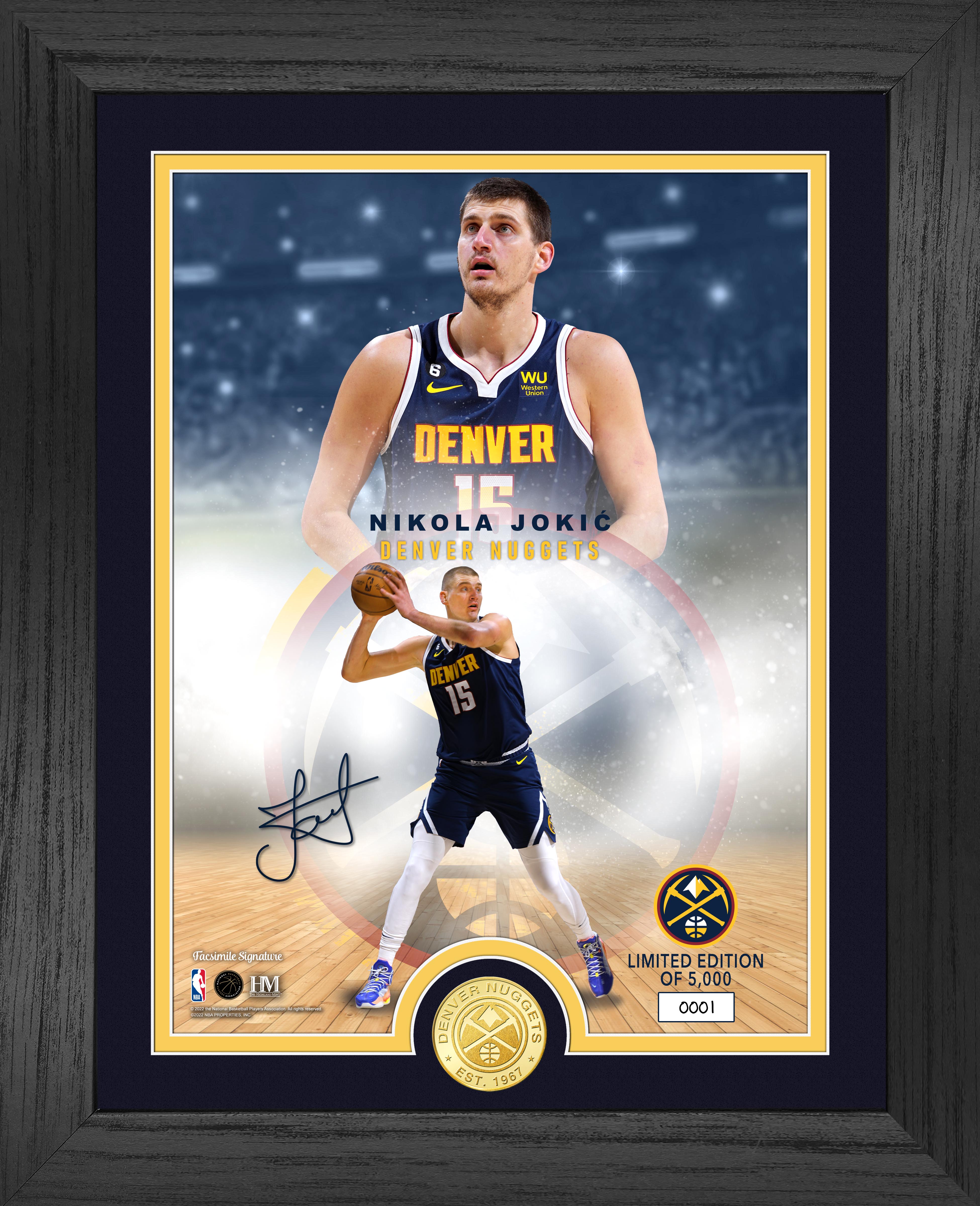 Nikola Jokic Legends Bronze Coin Photo Mint