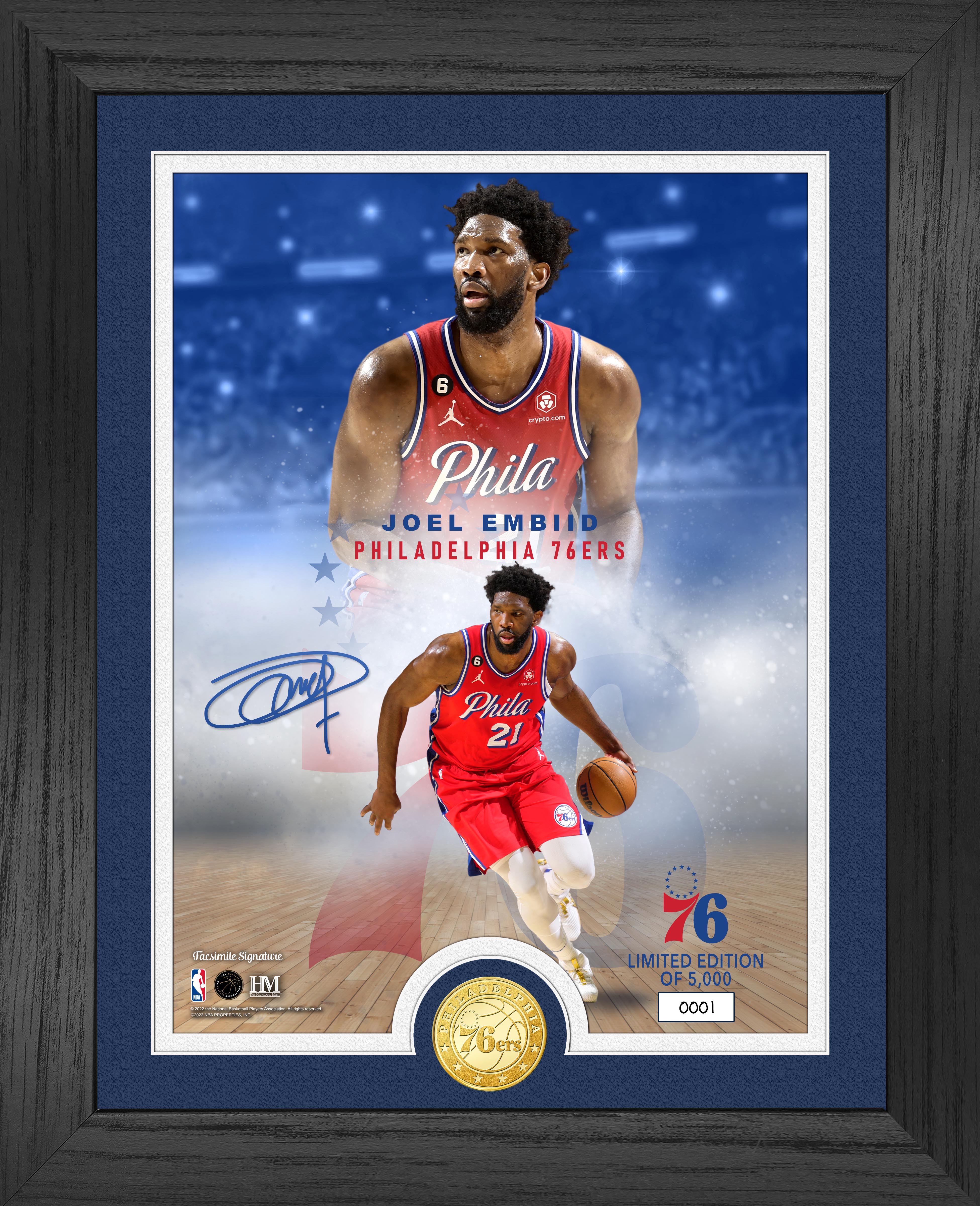 Joel Embiid Legends Bronze Coin Photo Mint