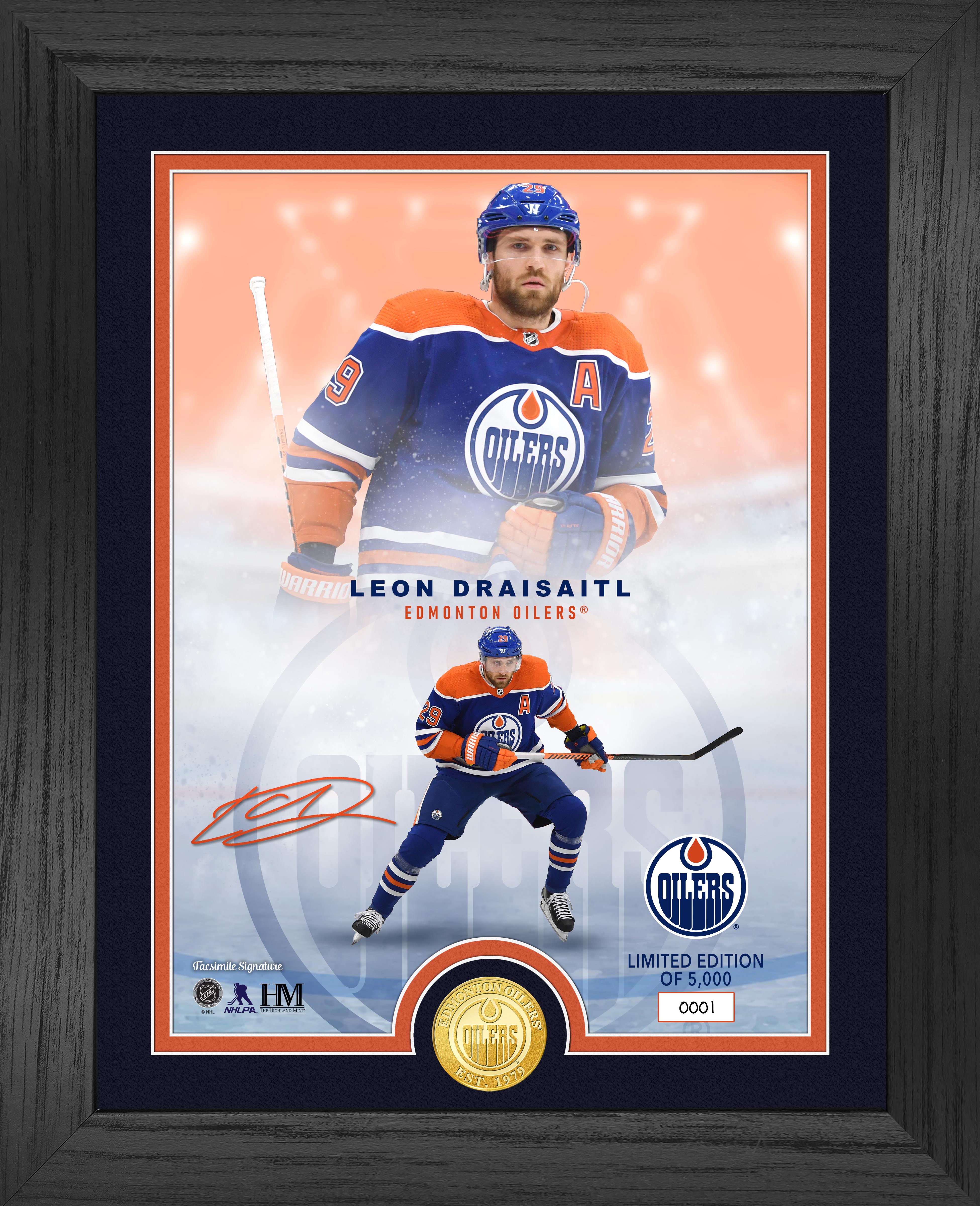 Edmonton Oilers Leon Draisaitl Legends Bronze Coin Photo Mint